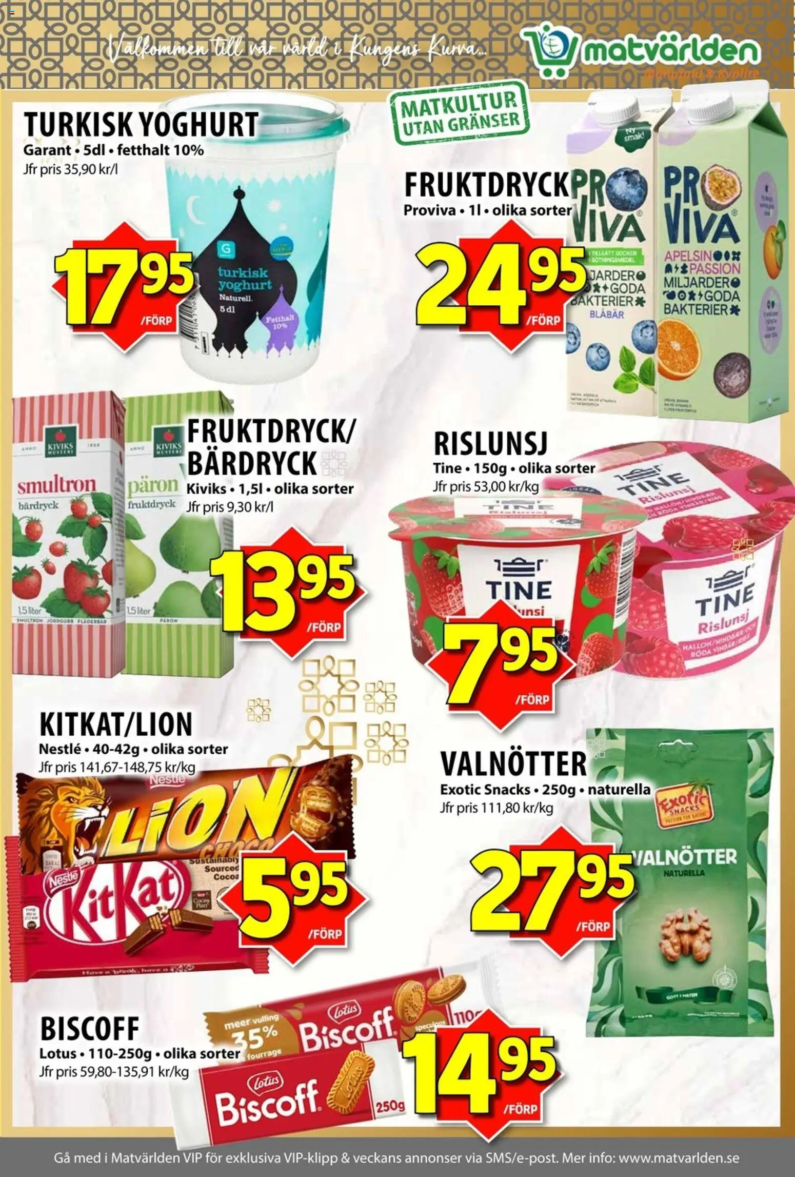 Matvärlden reklamblad aktuell från 05/10/2026 | Sida: 7 | Produkter: Päron, Yoghurt, Valnötter, Blåbär