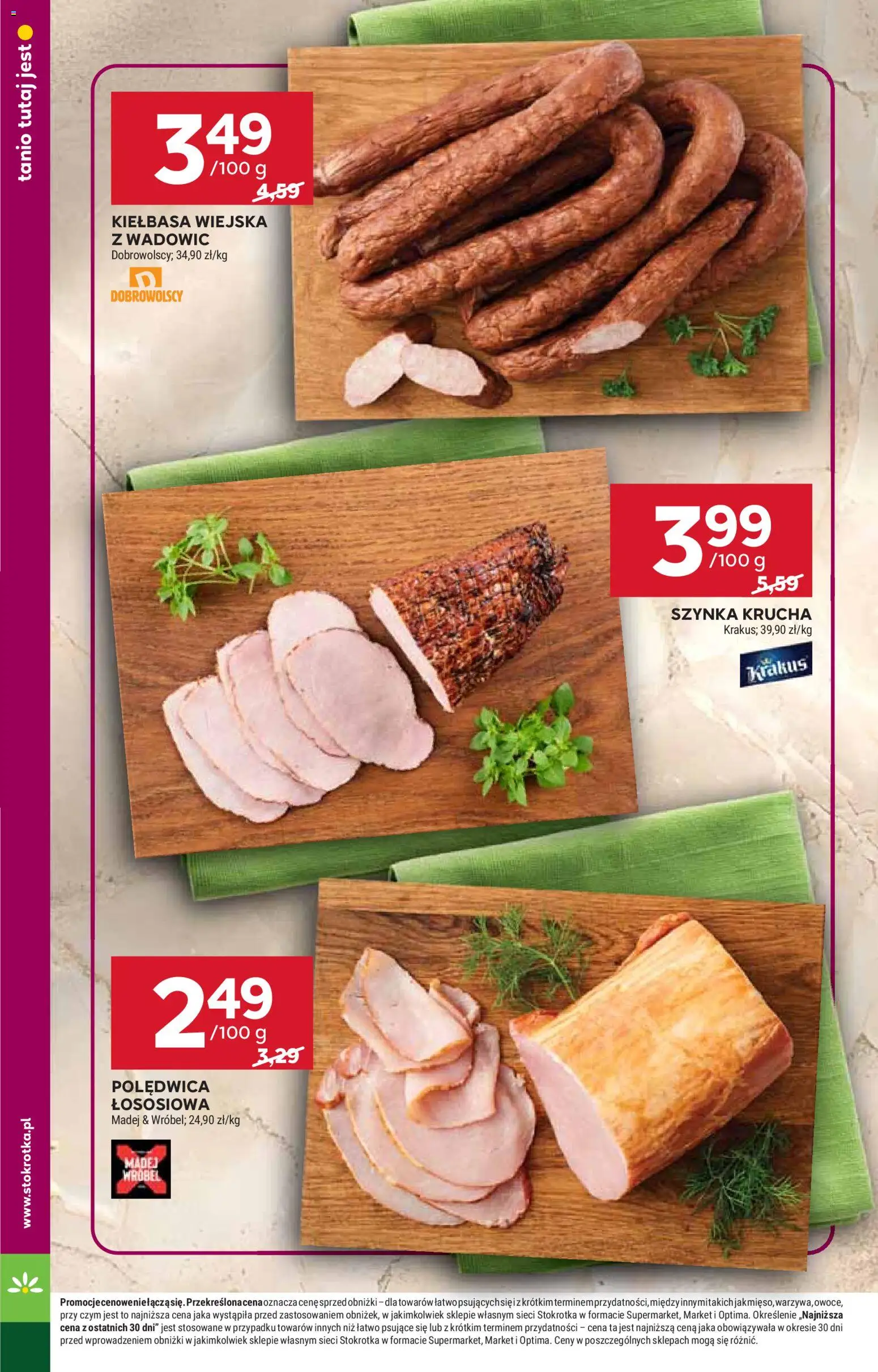 Stokrotka gazetka od 11.06.2026 | Strona: 18 | Produkty: Kiełbasa, Stokrotka, Szynka