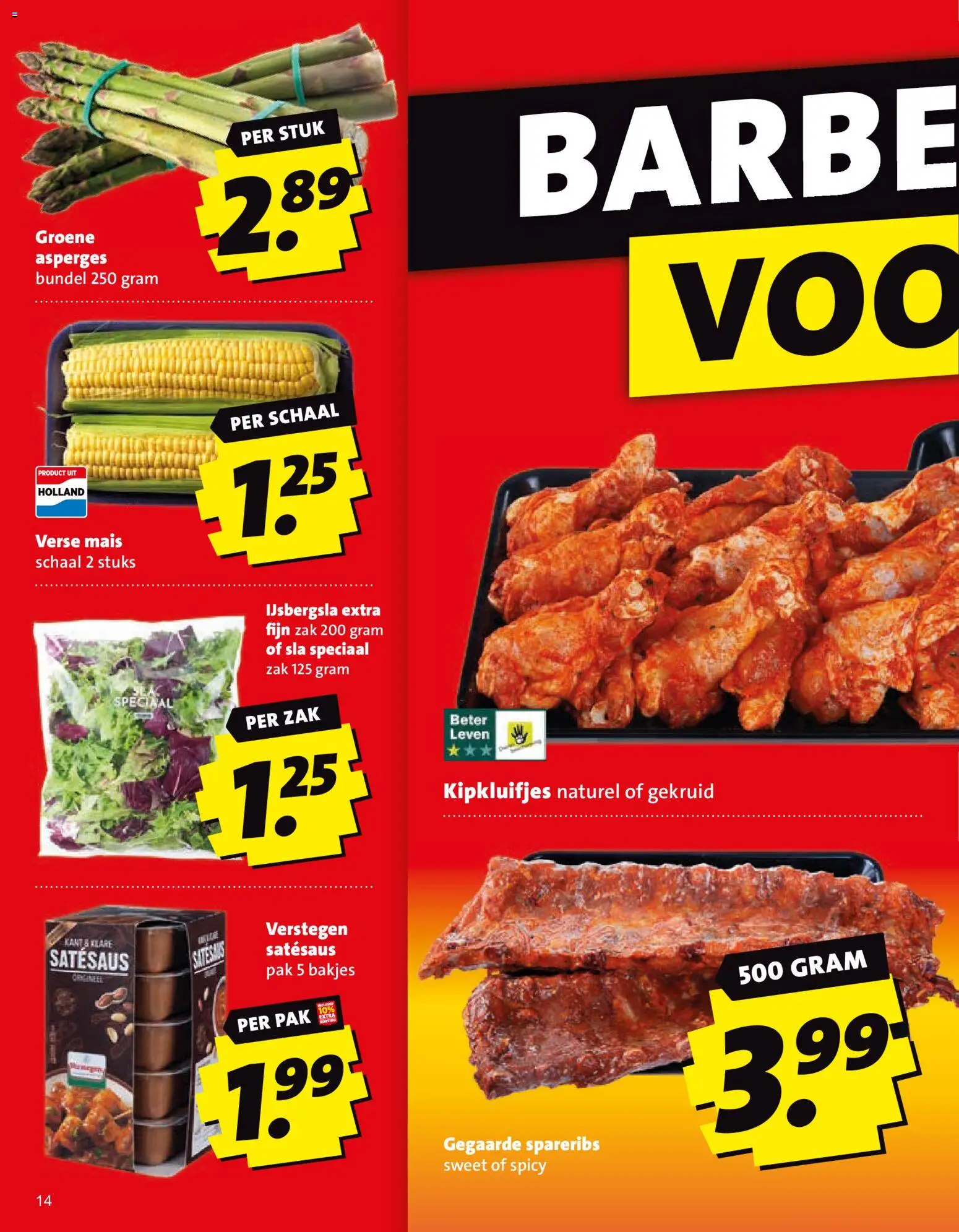 {H1} | Pagina: 14 | Producten: Asperges, Zak, IJsbergsla, Maïs