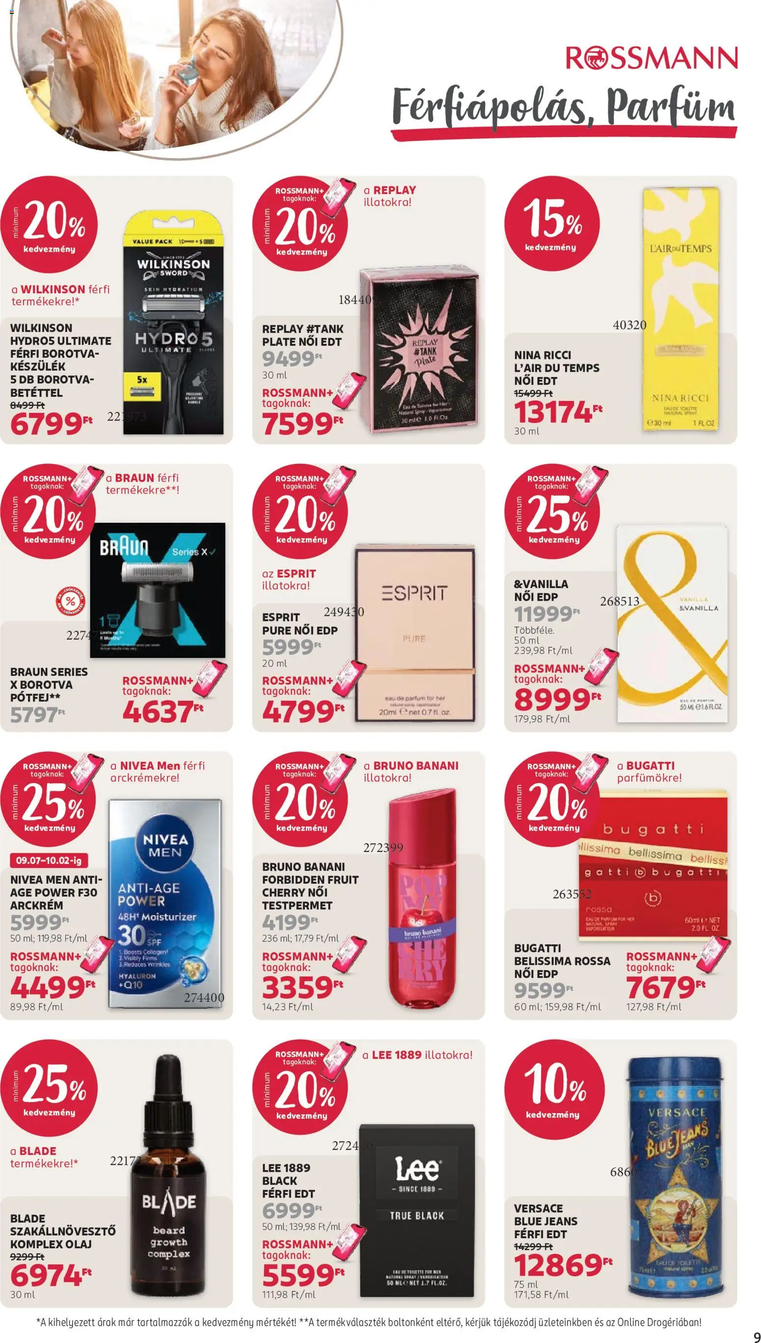 Rossmann akciós ujság - amely érvényes a következő dátumtól: 2026.09.07. | Oldal: 11 | Termékek: Püré, Parfüm, Olaj, Férfi borotva