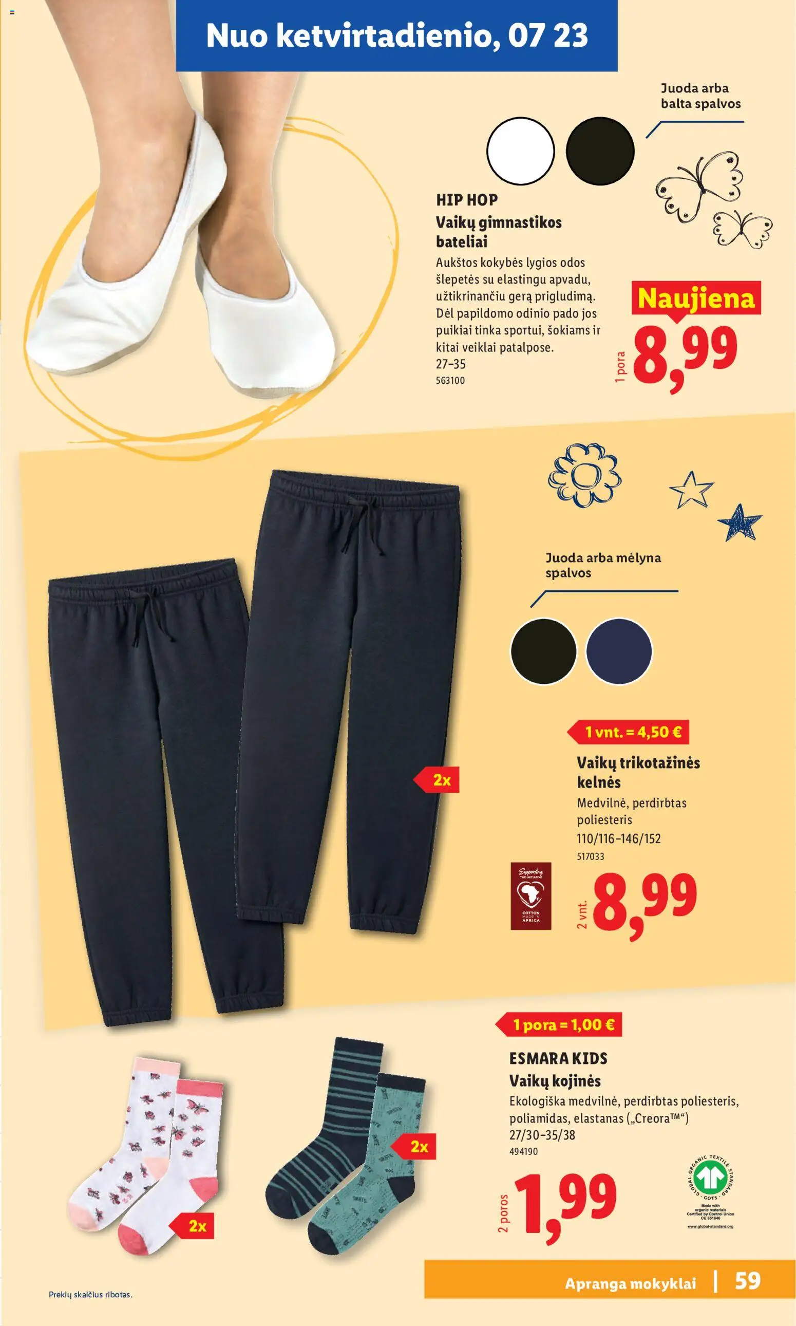 LIDL akcijos nuo 2026.07.20 | Puslapis: 59 | Prekių: Skėtis, Kelnes