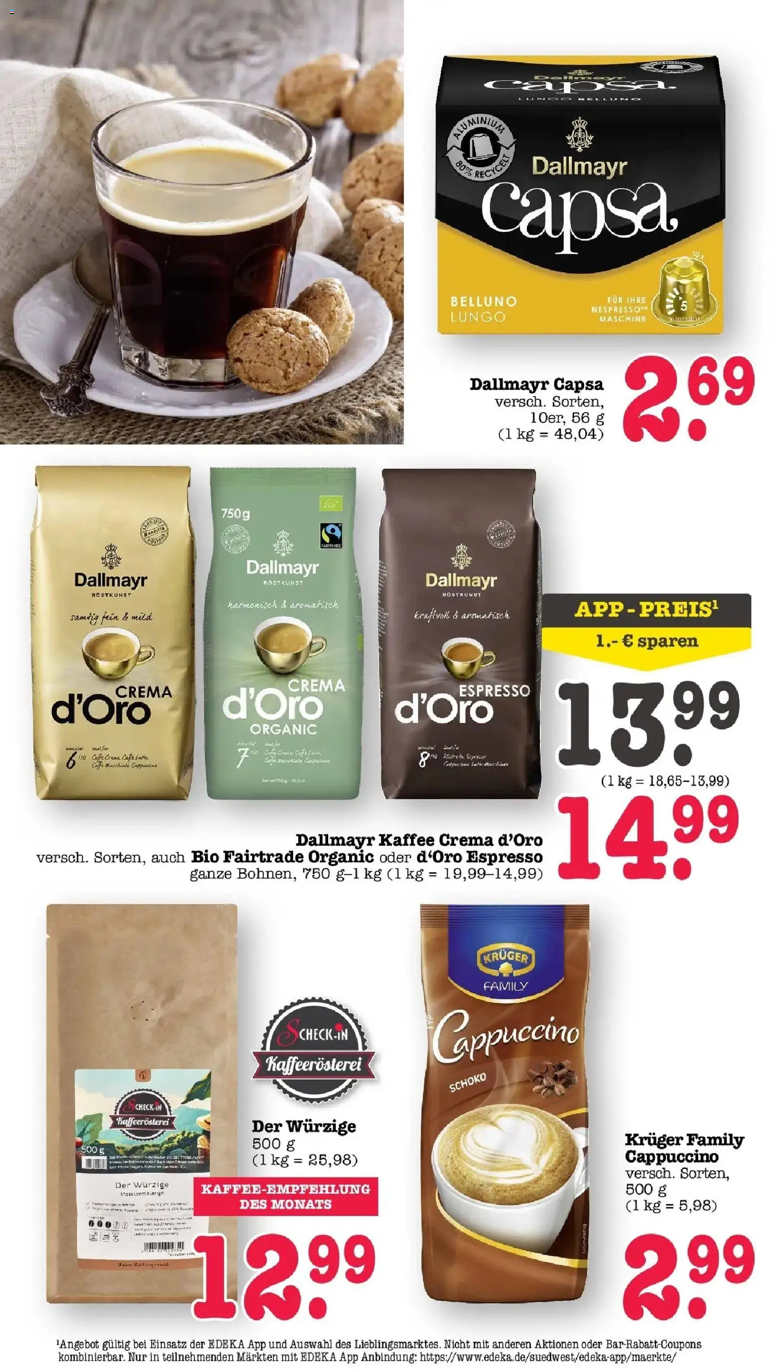 Edeka prospekt Bühlertal	 – gültig ab 10.05.2026 | Seite: 40 | Produkte: Kaffee, Dallmayr, Dallmayr capsa