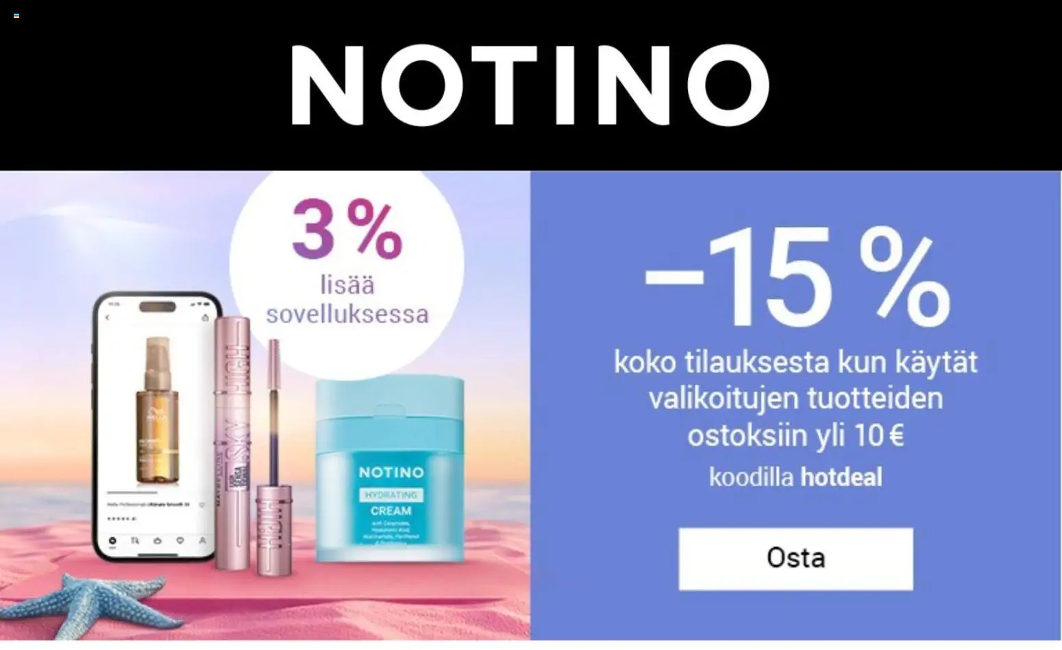 Notino – voimassa 20/07/2026 alkaen | Sivu: 1