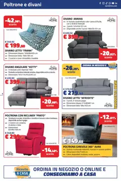 Anteprima del volantino Eurobrico volantino valido a partire dal 10/09/2026 | Pagina: 6 | Prodotti: Divano letto, Divano angolare, Contenitore, Poltrona