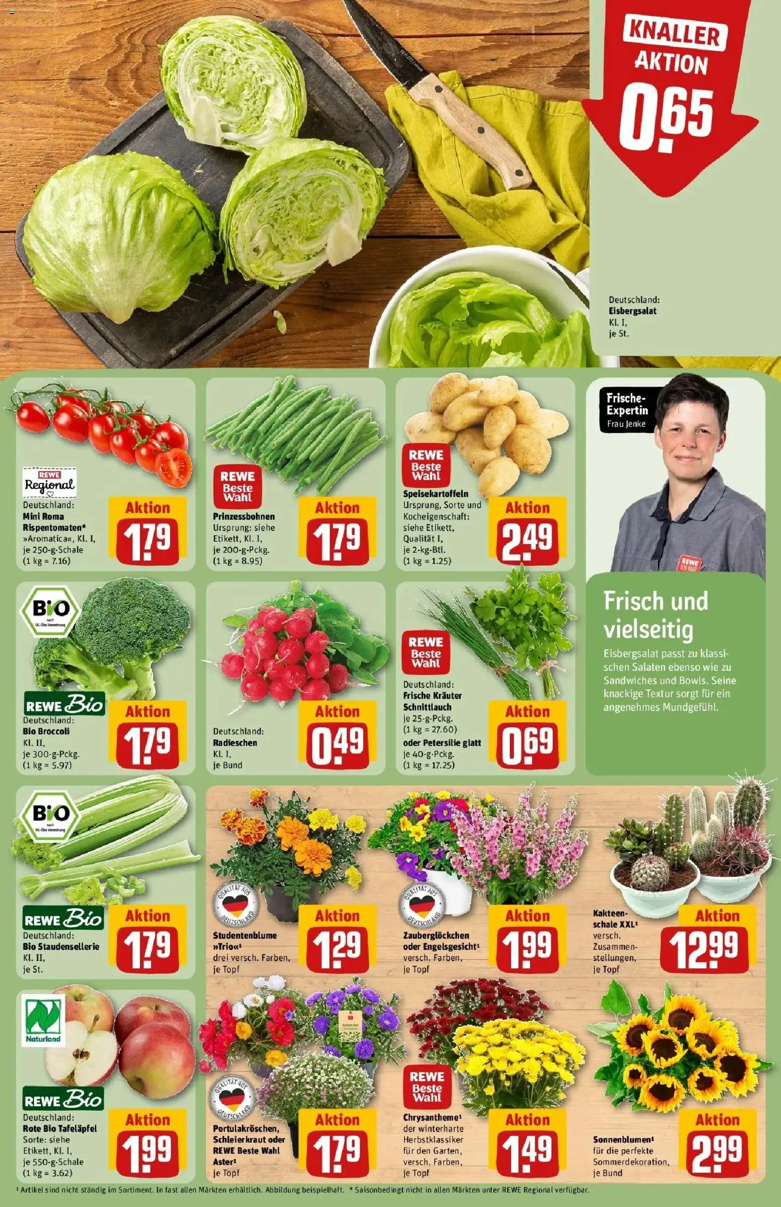 Rewe Prospekt Berlin / Gesundbrunnen – gültig ab 06.07.2026 | Seite: 7 | Produkte: Eisbergsalat, Kraut, Petersilie