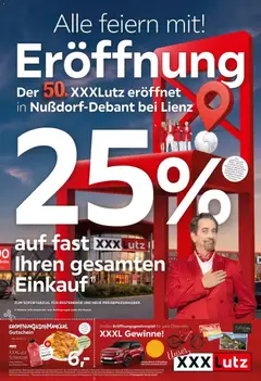 XXXLutz Eröffnung Lienz ab 07.07.2026 gültig