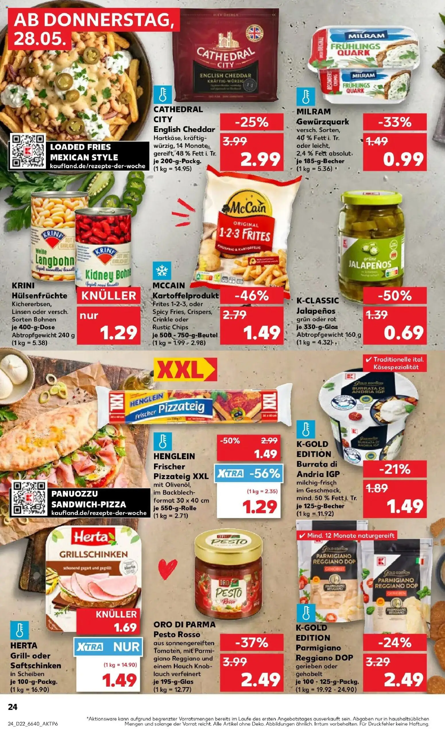 Kaufland Prospekt Crailsheim – gültig ab 26.05.2026 | Seite: 29 | Produkte: Milram, Knoblauch, Pizza, Chips
