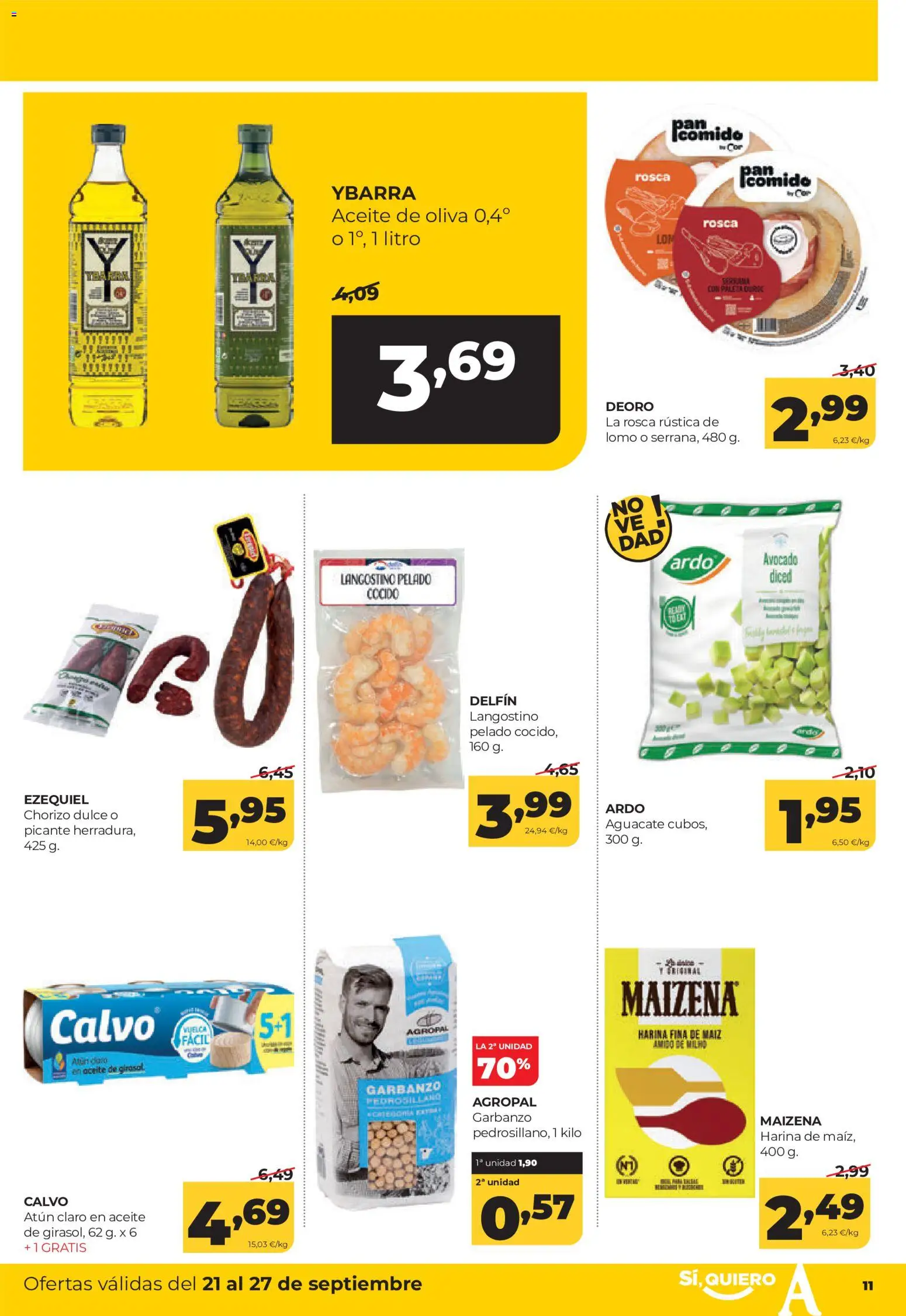 Alimerka folleto Castilla y León │ válido desde el 21/09/2026 | Página: 11 | Productos: Dulce, Atún, Atún claro, Langostino