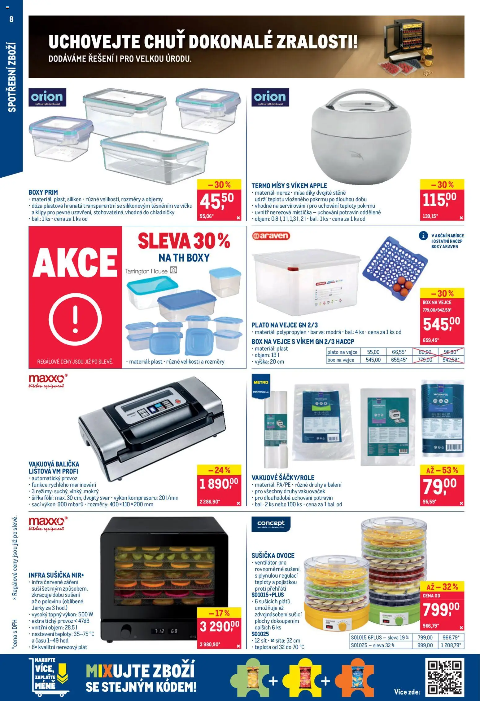 Makro leták - Nepotravinové zboží od 26.08.2026 | Strana: 8 | Produkty: Ovoce, Vejce, Apple, Silikon