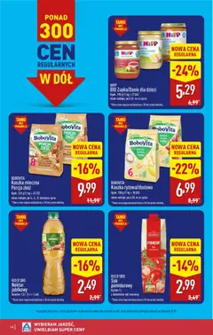 Pogląd oferty "Aldi gazetka" - ważna od 21.09.2026 | Strona: 14 | Produkty: Kaszka mleczna, Pomidor, Banan