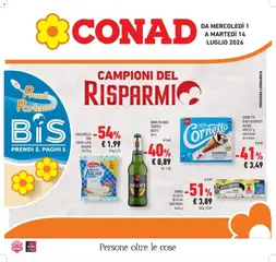 Anteprima del volantino Conad - Campioni del risparmio valido a partire dal 30/06/2026