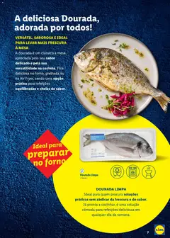Pré-visualização Lidl Feira do Mar válido de 07/05/2026 | Página: 7 | Produtos: Dourada, Forno, Cómoda, Peixe