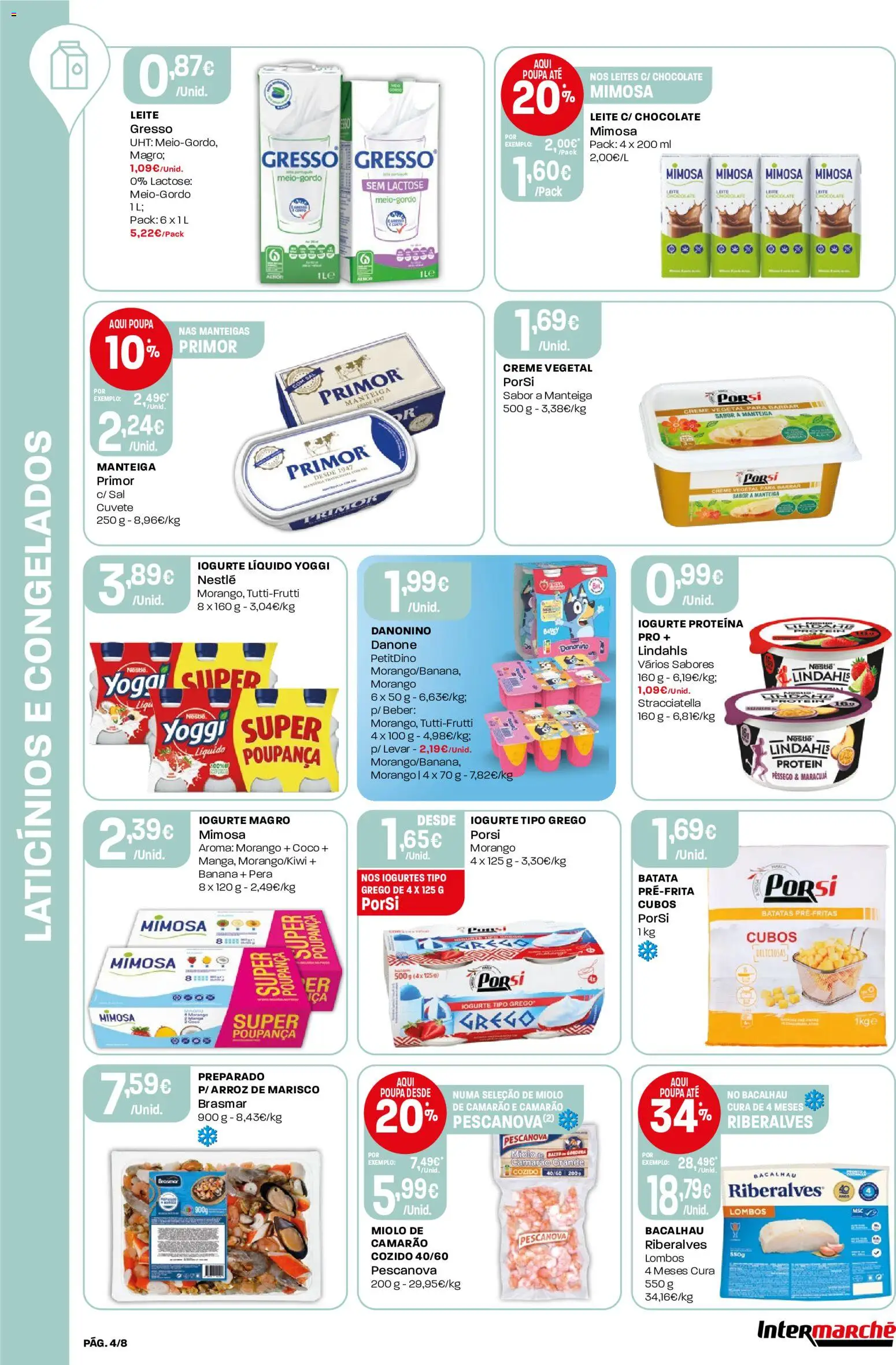 Intermarché Folheto Mini │ válido de 11.06.2026 | Página: 4 | Produtos: Sal, Leite, Manteiga, Iogurte