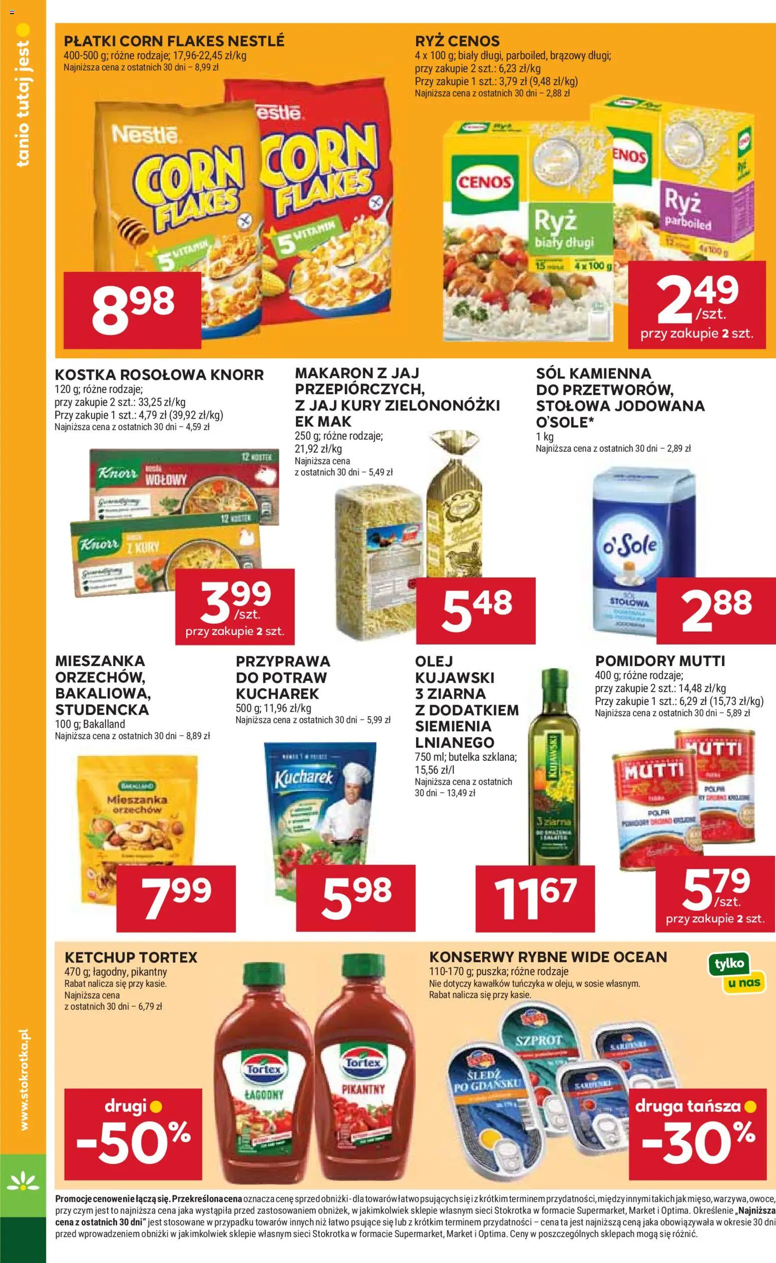 Stokrotka gazetka - Market od 11.06.2026 | Strona: 20 | Produkty: Śledź, Owoce, Corn Flakes, Sól