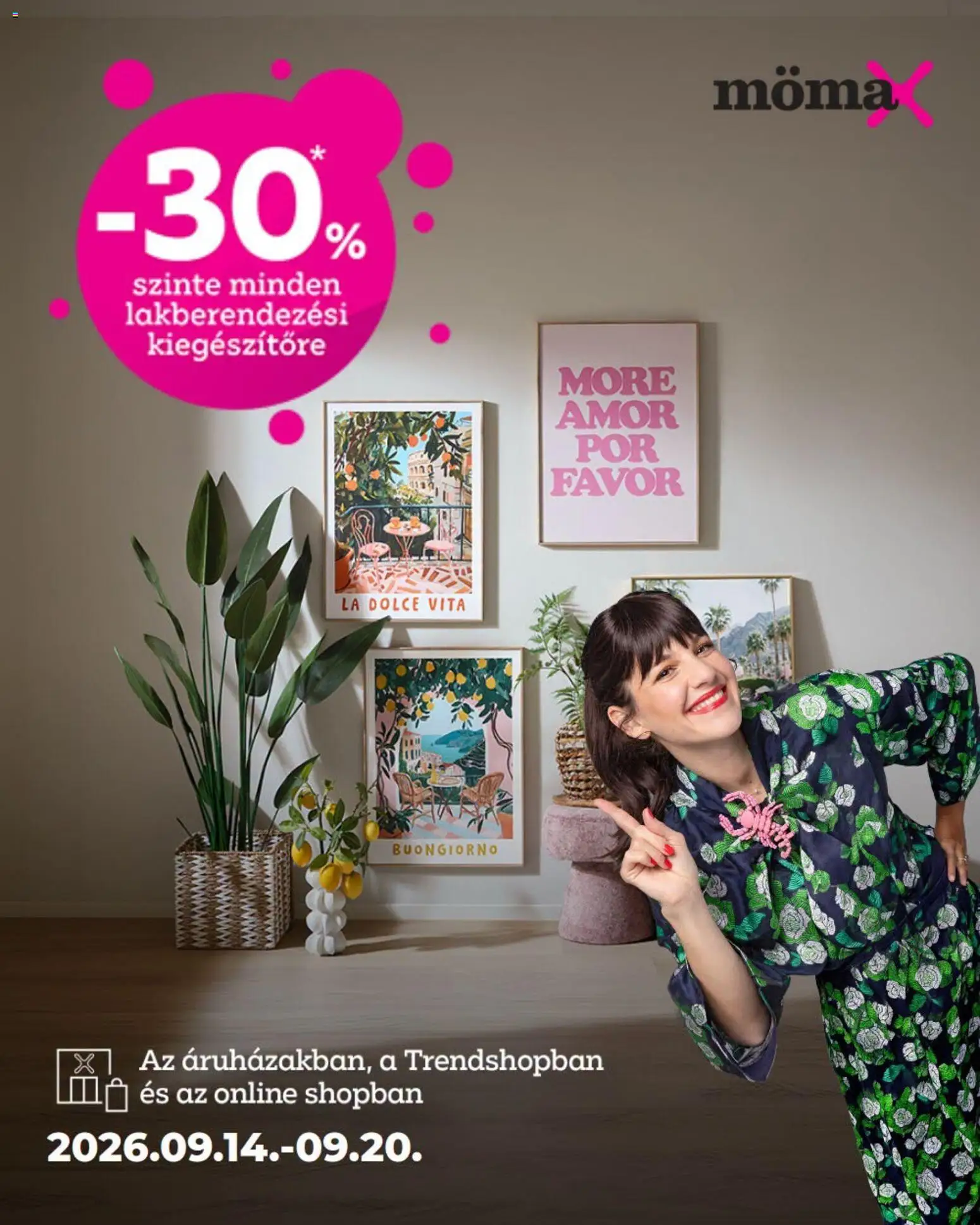 Mömax akciós ujság - amely érvényes a következő dátumtól: 2026.09.14. | Oldal: 1