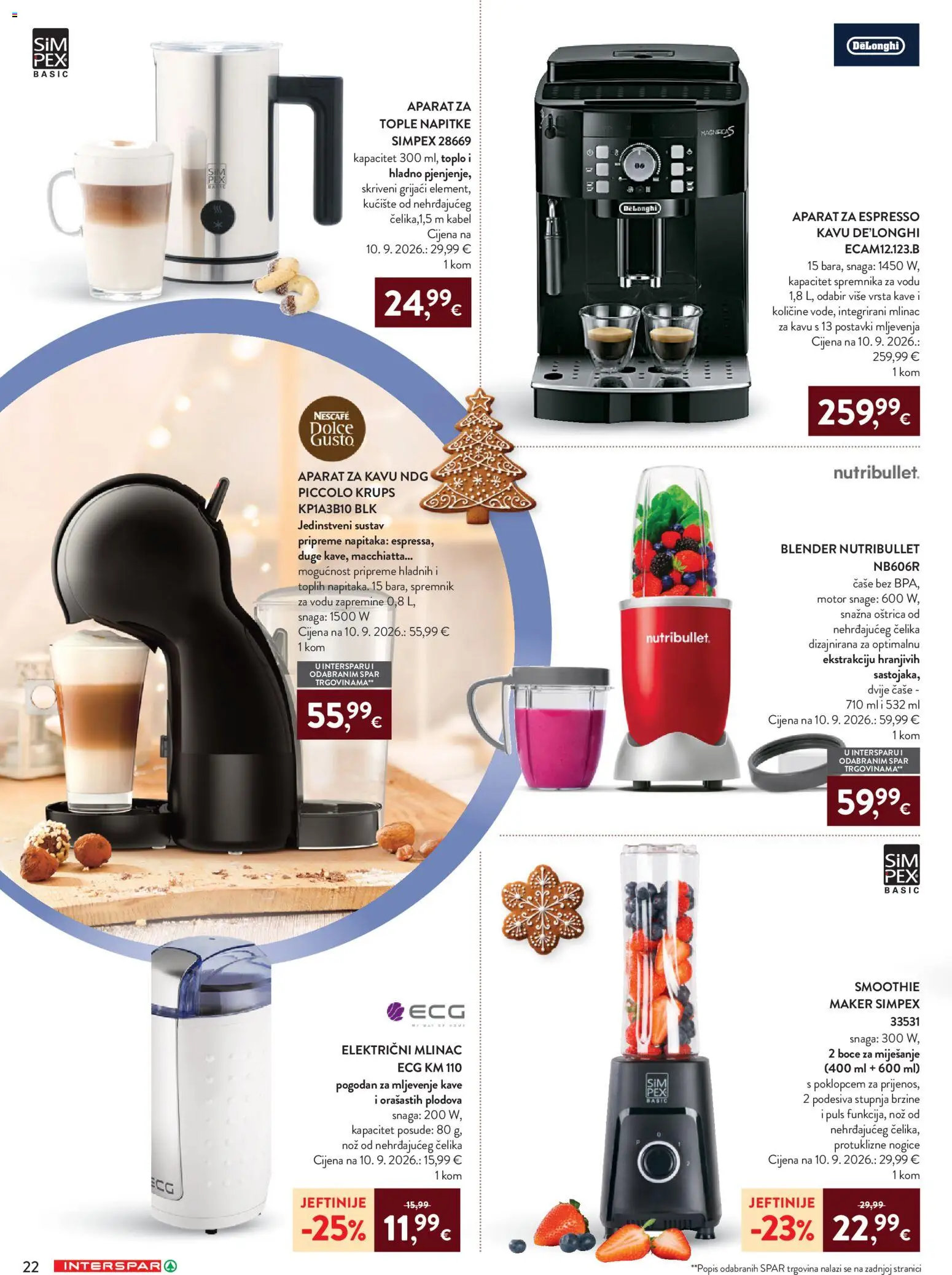 Interspar katalog | vrijedi od 07.10.2026 | Stranica: 24 | Proizvodi: Espresso, Dolce Gusto, Čaše, Posuđe