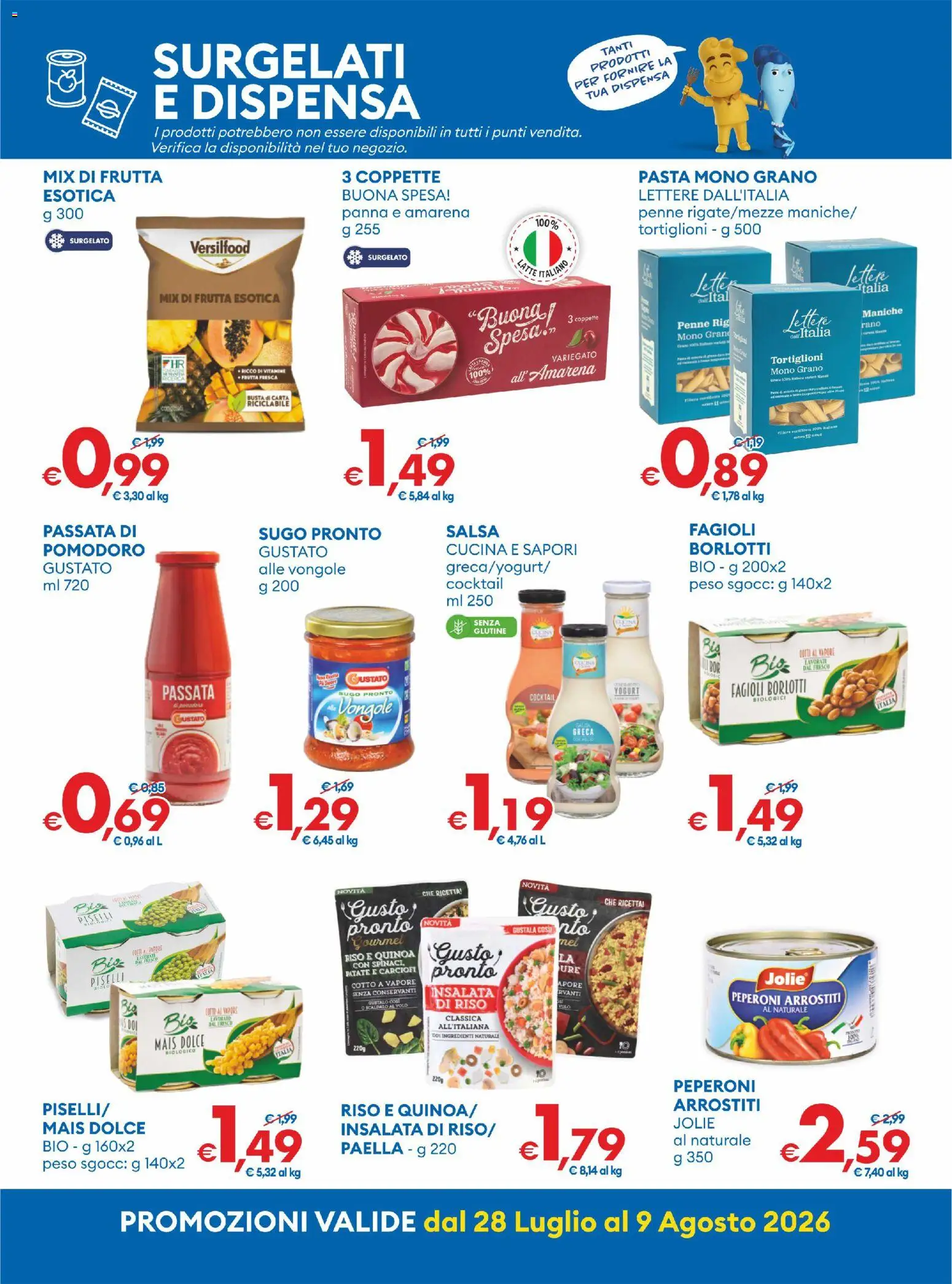 Volantino MD Discount del 28/07/2026 | Pagina: 19 | Prodotti: Insalata, Latte, Mais, Sugo