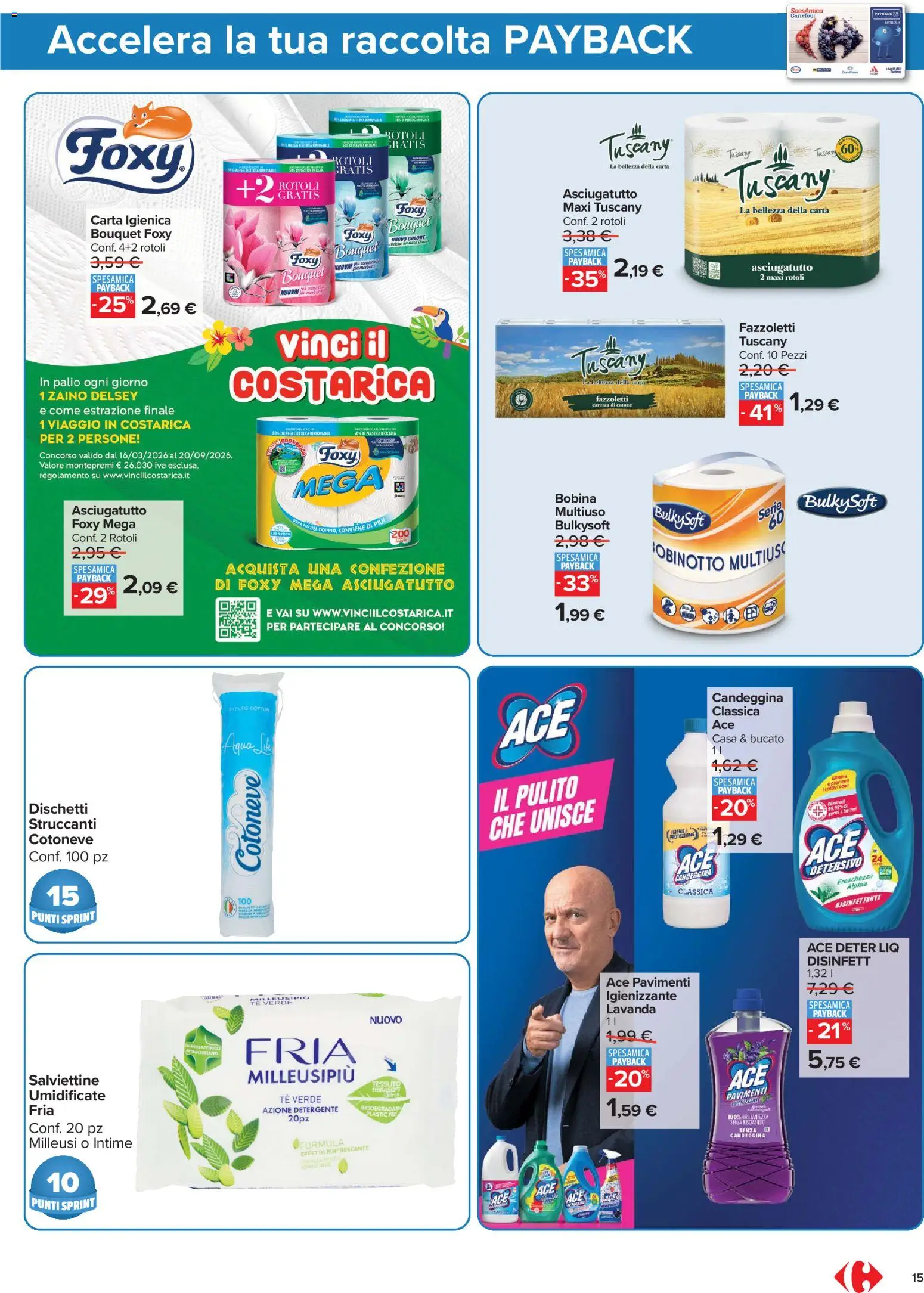 Volantino Carrefour del 05.06.2026 | Pagina: 15 | Prodotti: Tè, Zaino, Asciugatutto, Lavanda
