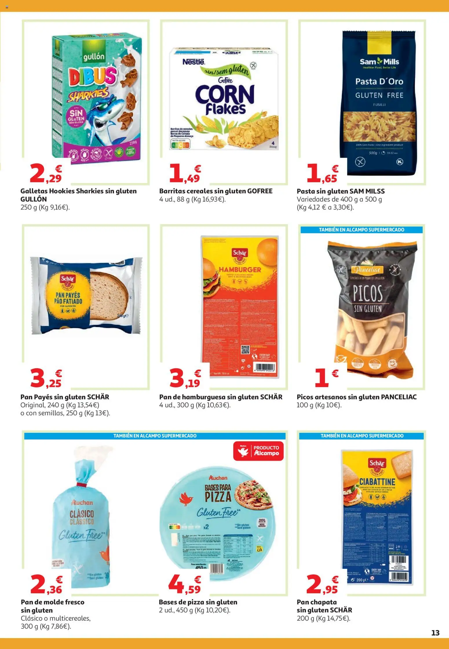 Alcampo HG Unico Mad │ válido desde el 05.05.2026 | Página: 14 | Productos: Pan, Pasta, Pan de molde, Pan de hamburguesa
