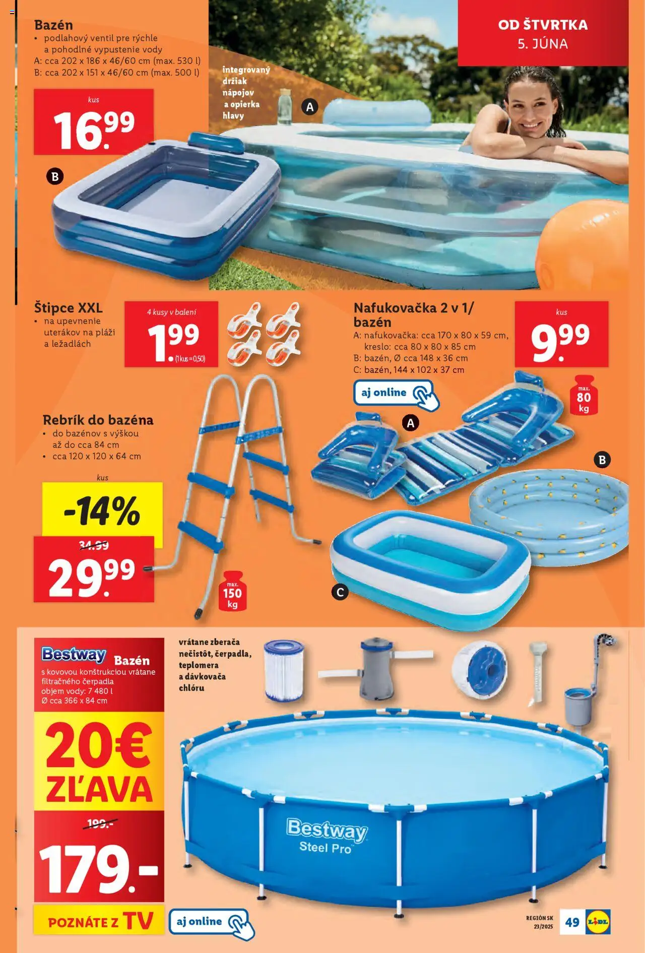 Nové Lidl akcie – leták je platný od 02.06.2025 | Strana: 61 | Produkty: Tv, Ventil, Kreslo