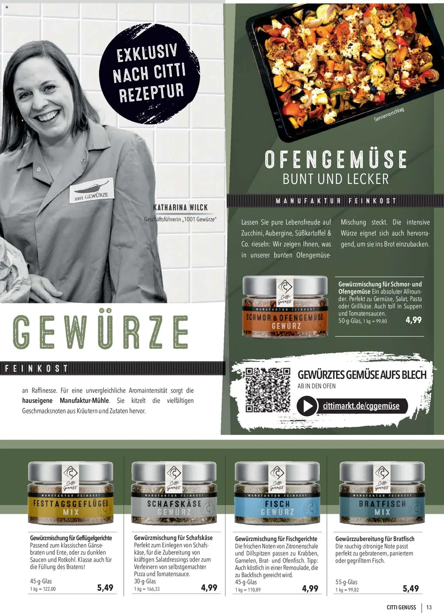 CITTI Markt CITTI Genuss – gültig ab 07.10.2026 | Seite: 13 | Produkte: Ofen, Fisch, Pasta, Schafskase