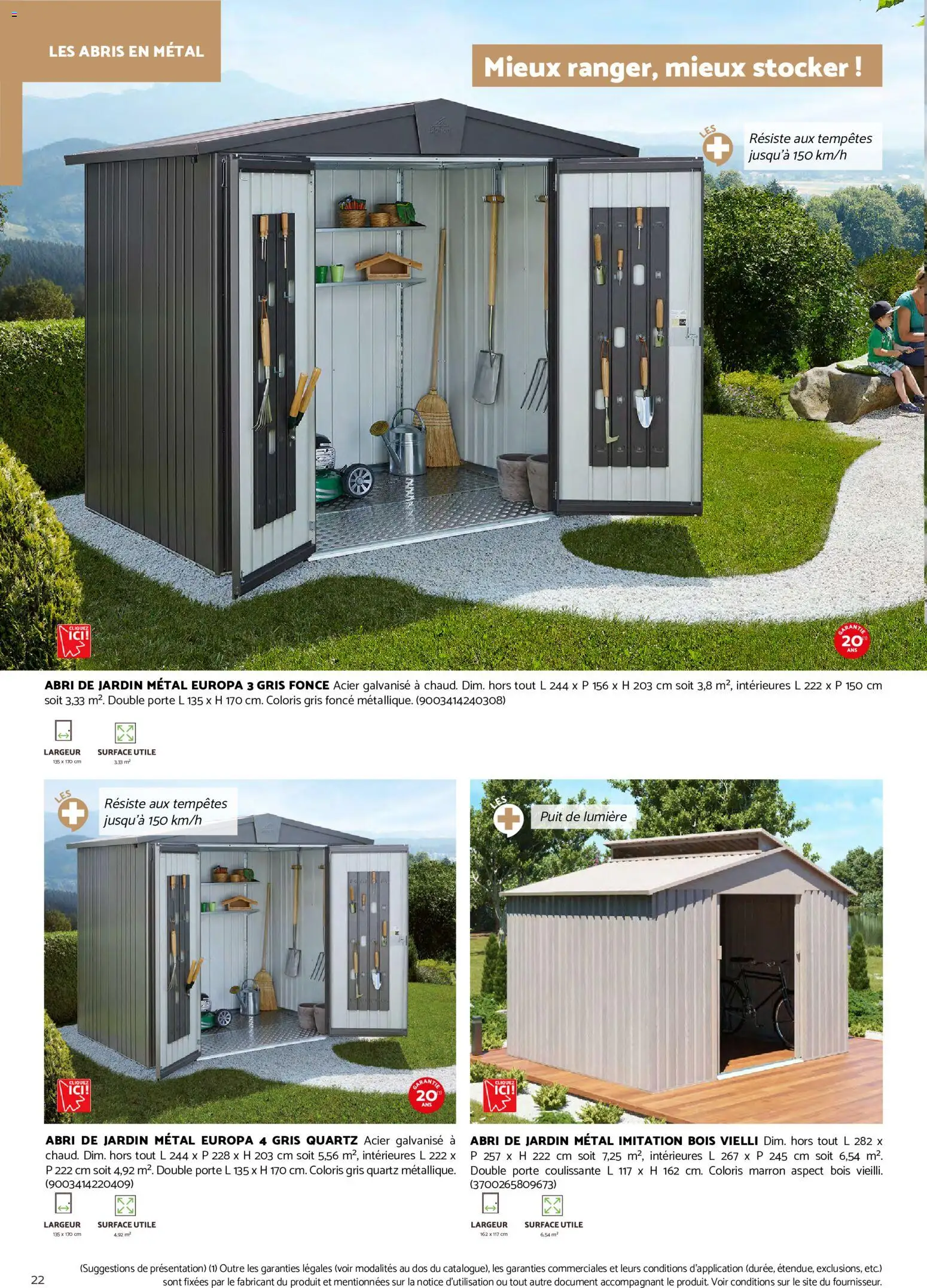 {H1} | Page: 22 | Produits: Porte coulissante, Porte, Abri de jardin metal, Abri de jardin