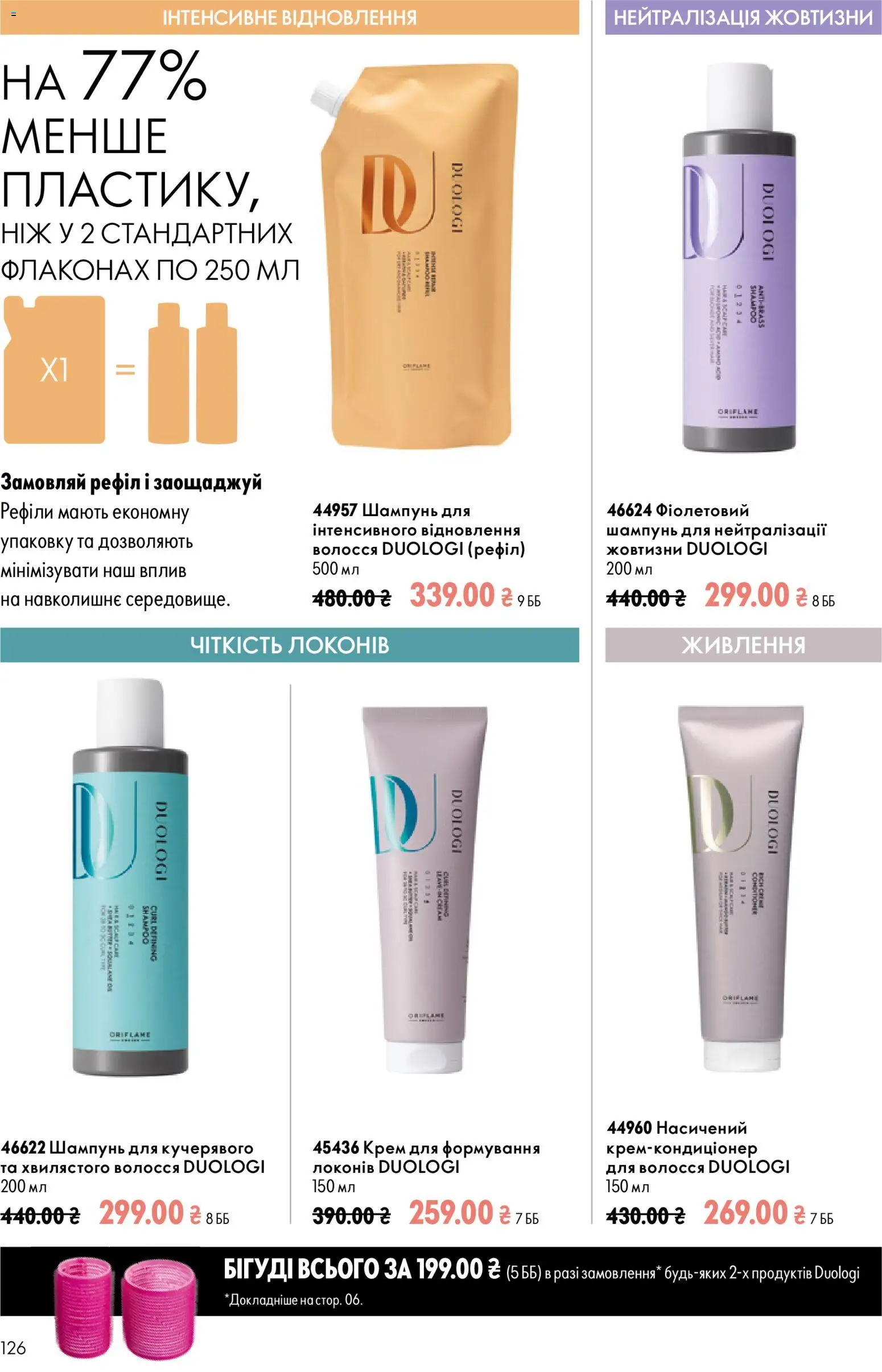 Oriflame Kаталог - дійснийкції з 23.08.2026 | Сторінка: 126 | Товари: Шампунь, Крем