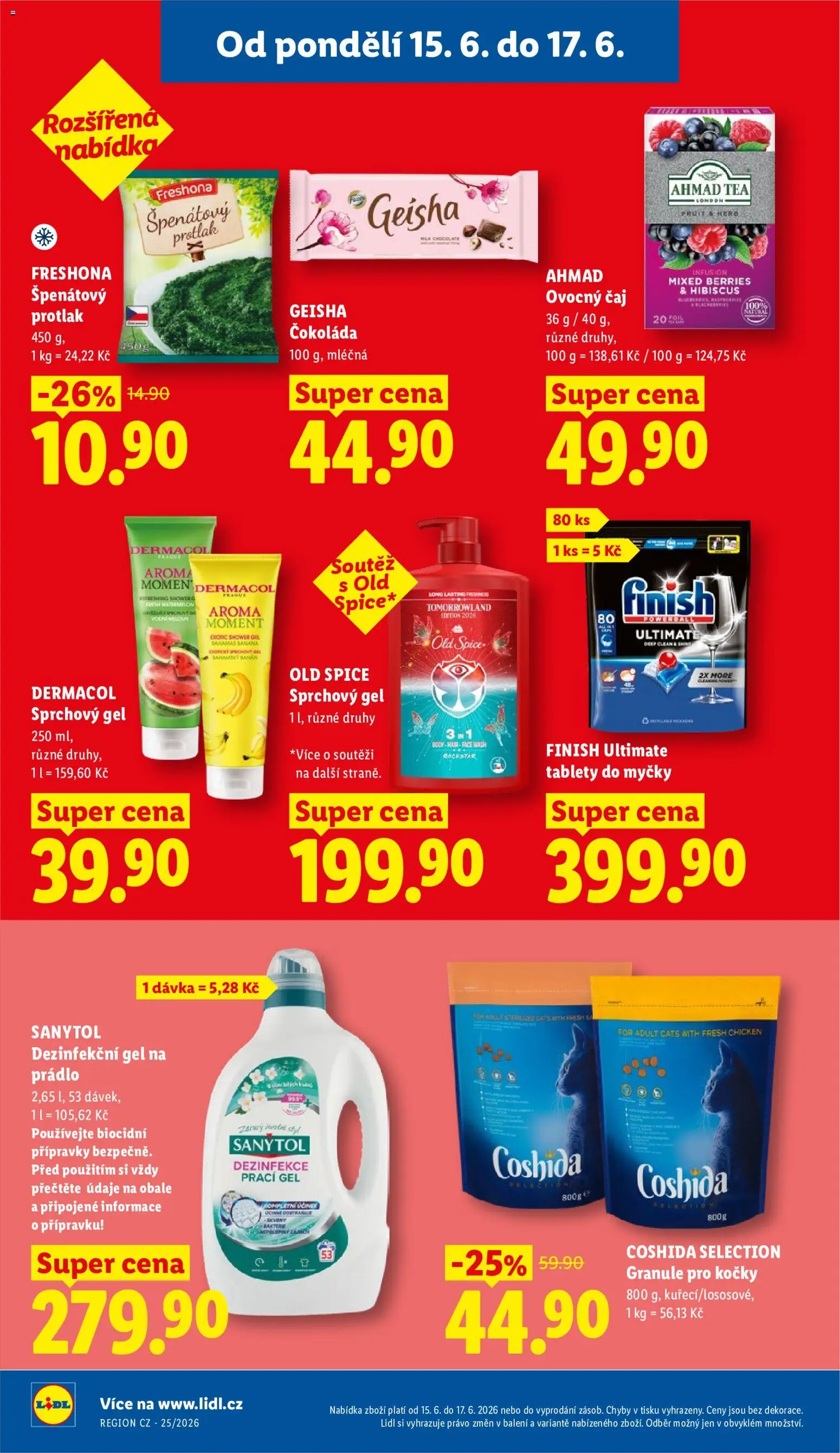 Lidl leták od 15.06.2026 | Strana: 30 | Produkty: Čokoláda, Dezinfekční gel, Rockstar, Old Spice