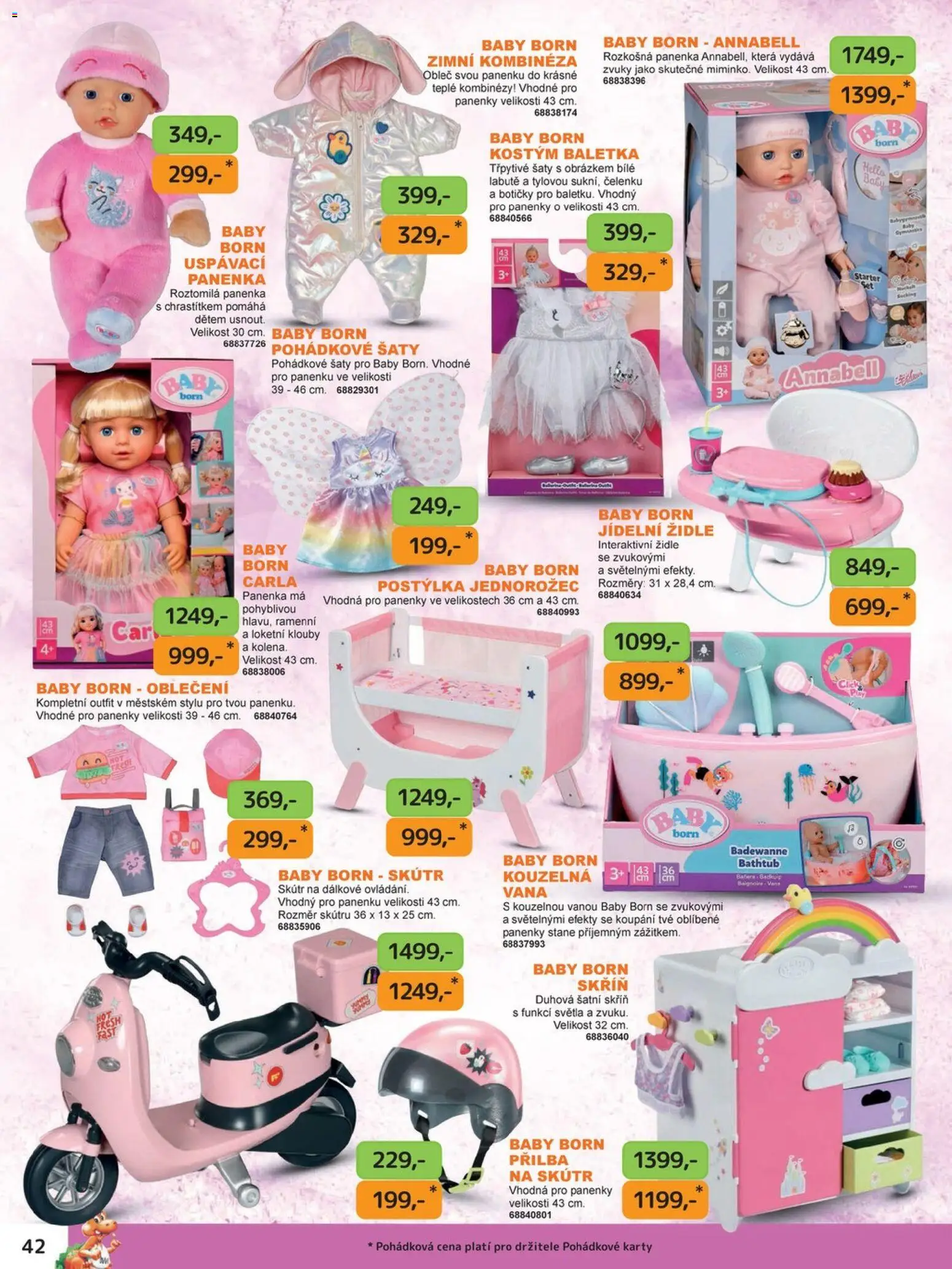 Dráčik katalog - Vánoce od 08.10.2026 | Strana: 42 | Produkty: Panenka, Karty, Vana, Skříň