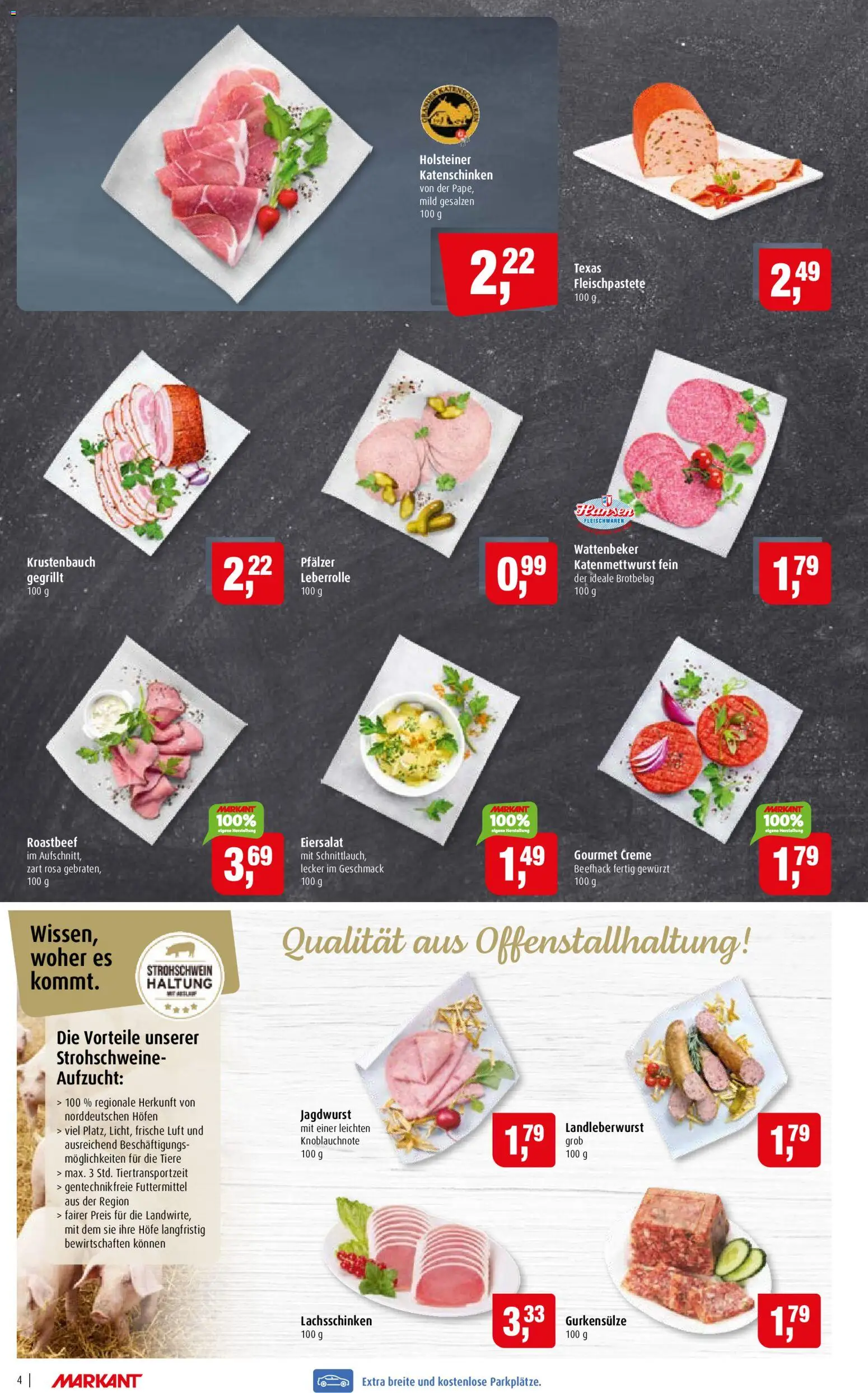 Markant Prospekt – gültig ab 22.06.2026 | Seite: 4 | Produkte: Creme, Roastbeef