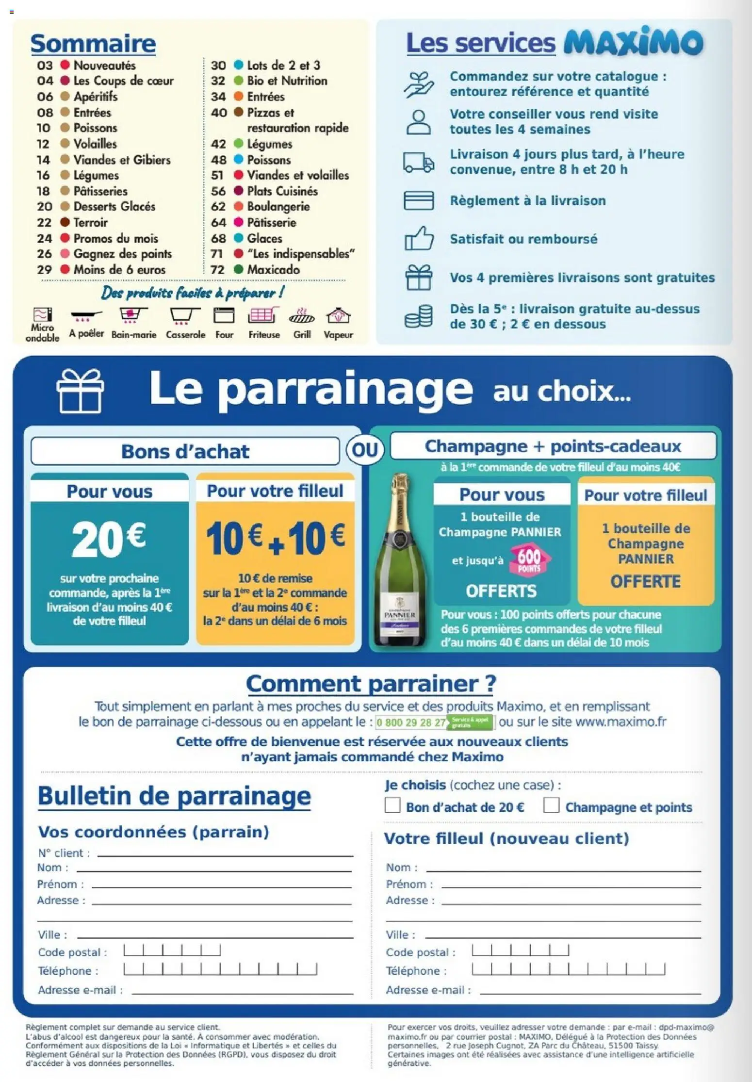 {H1} | Page: 2 | Produits: Téléphone, Grill, Champagne, Poissons