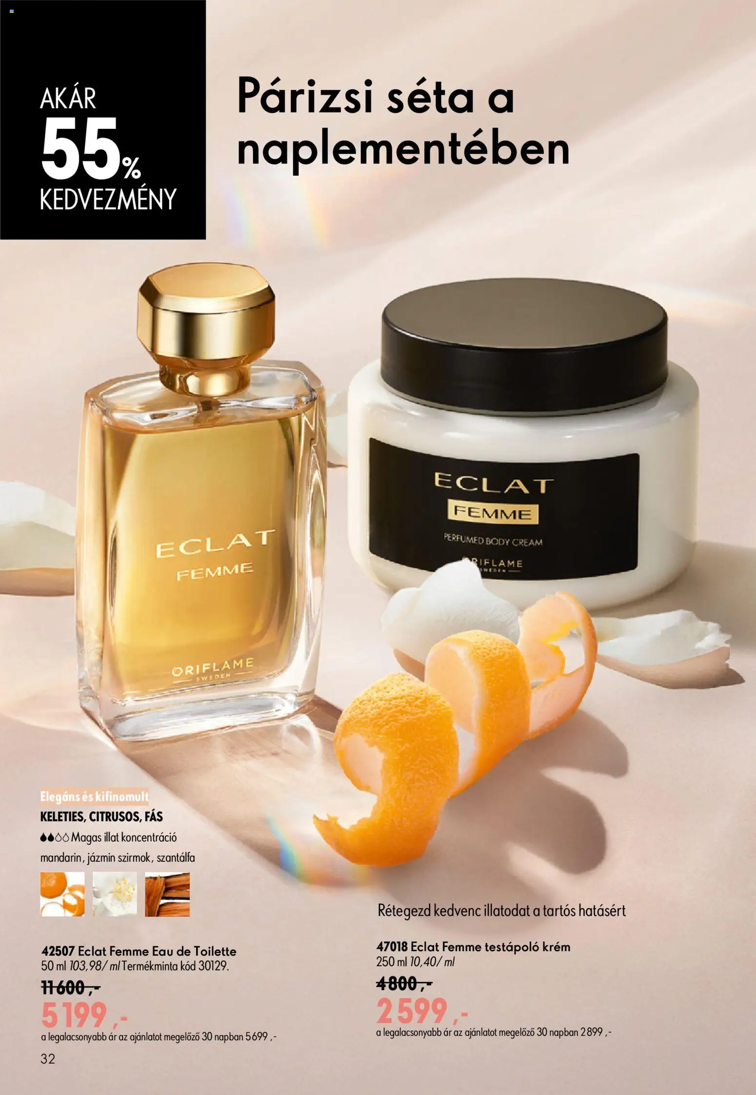 Oriflame akciós ujság - amely érvényes a következő dátumtól: 17.06.2026 | Oldal: 32 | Termékek: Body, Testápoló, Párizsi