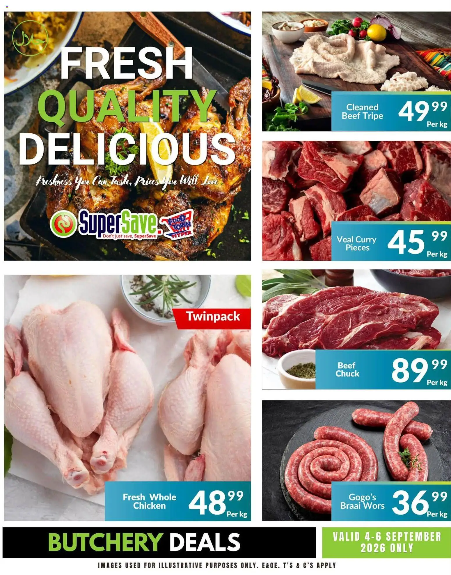 New Super Save catalogue – valid from 04/09/2026 | Page: 2 | Products: Veal, Chicken, Beef