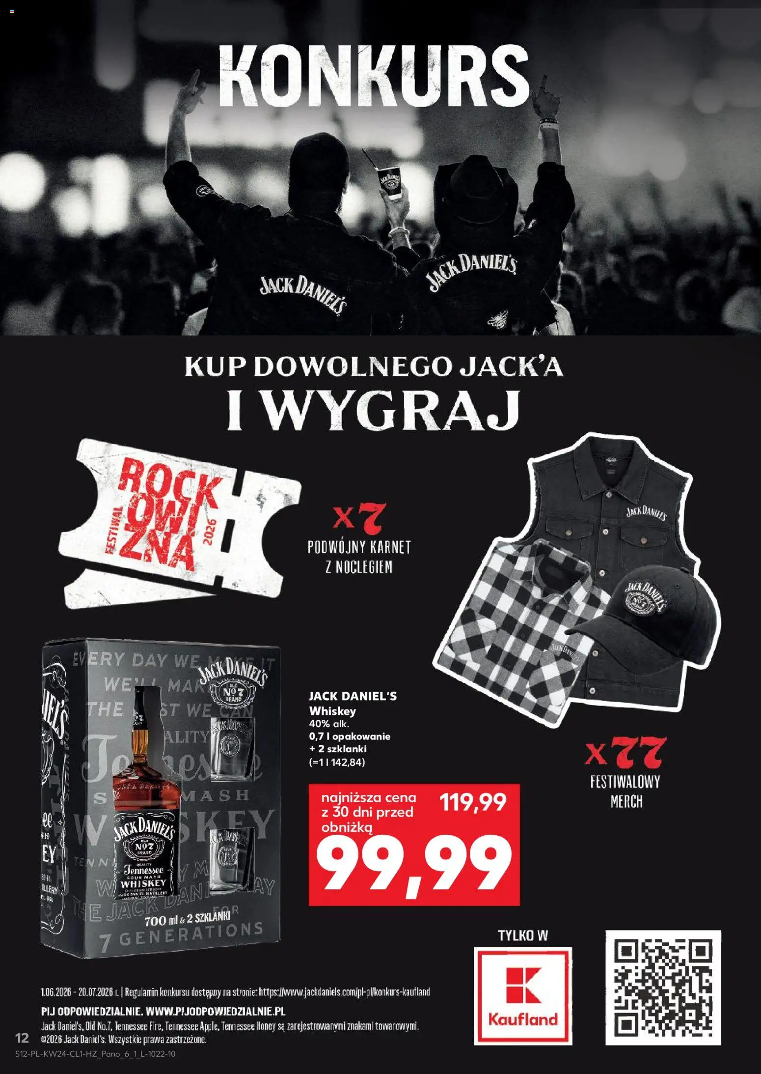 Kaufland Polsko leták - Barek od 11.06.2026 | Strana: 12 | Produkty: Whiskey, Jack Daniel’s