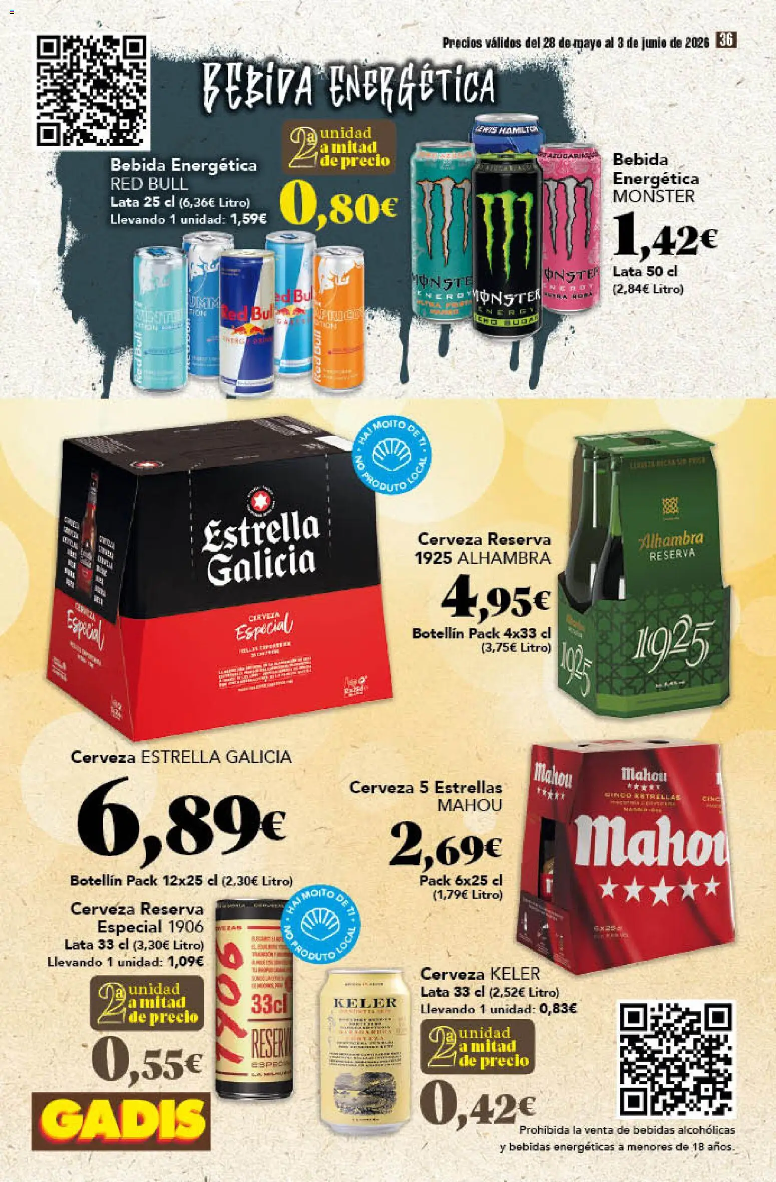 Gadis folleto │ válido desde el 28.05.2026 | Página: 36 | Productos: Cerveza