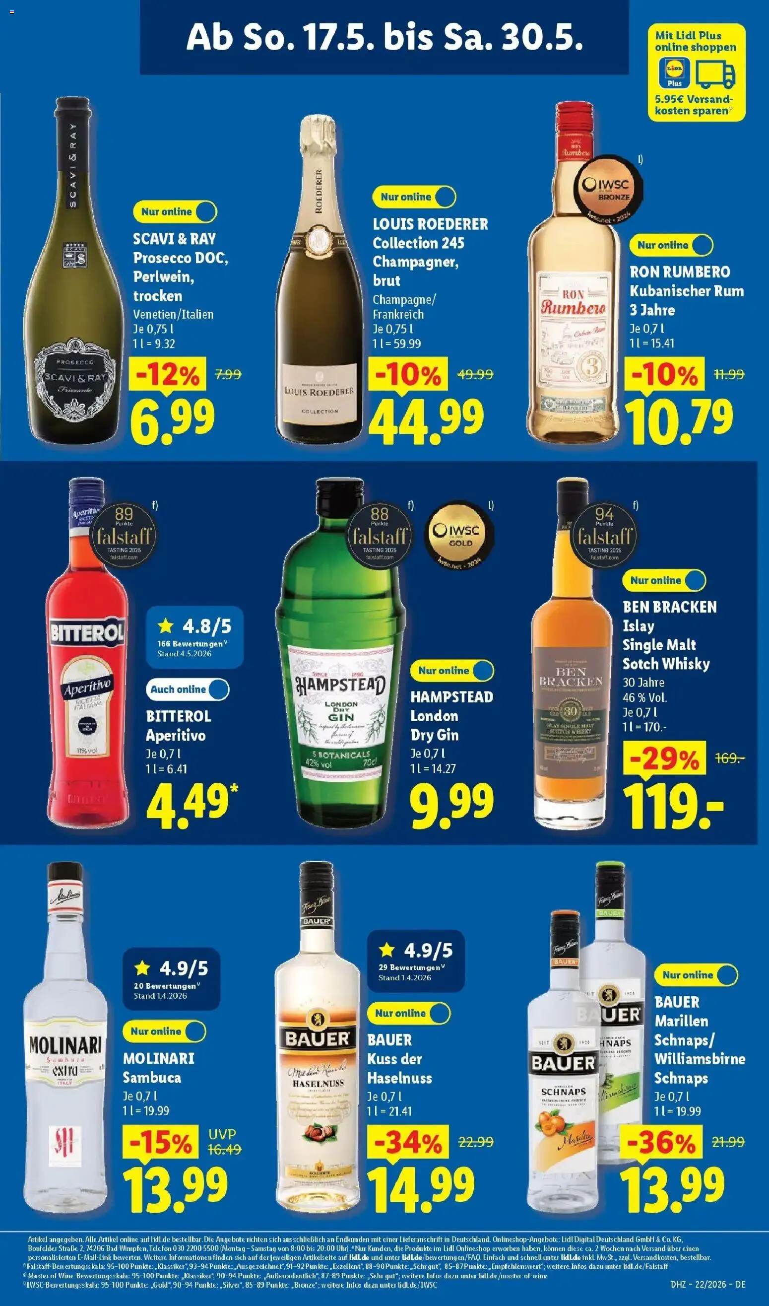Lidl Prospekt Hof-innenstadt – gültig ab 26.05.2026 | Seite: 61 | Produkte: Whisky, Bad, Prosecco, Telefon