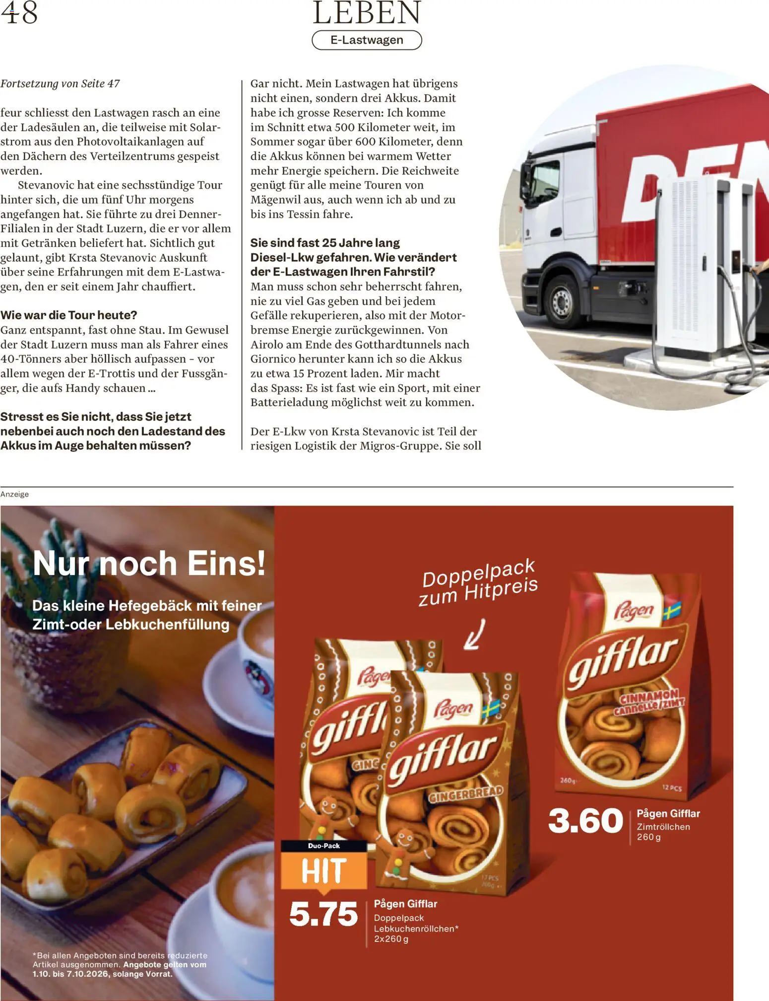 Migros aktionen Magazin – gültig ab 30.09.2026 | Seite: 48 | Produkte: Uhr