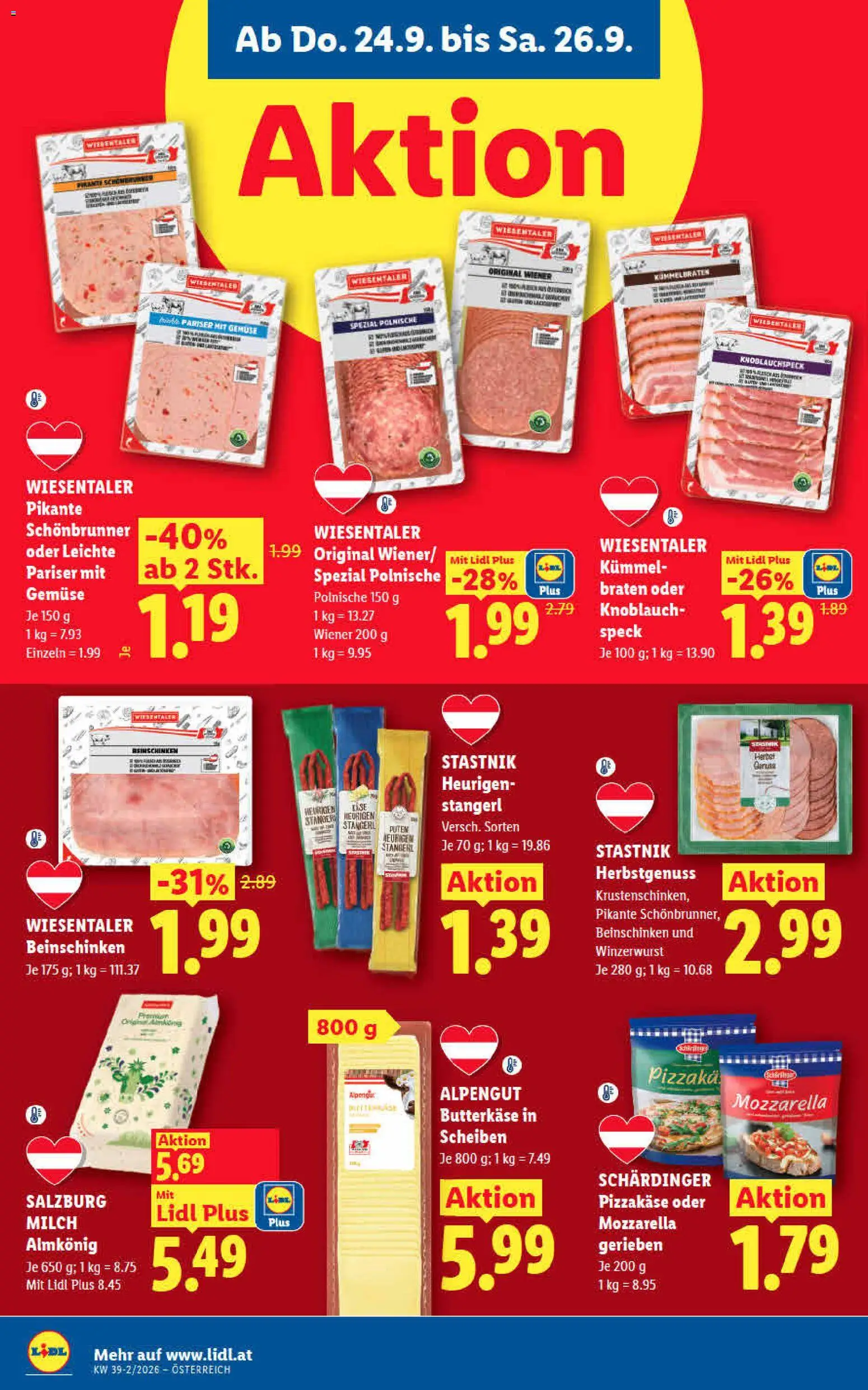 Lidl - Flugblatt gültig ab 24.09.2026 | Seite: 16 | Produkte: Gemüse, Knoblauch, Speck, Käse