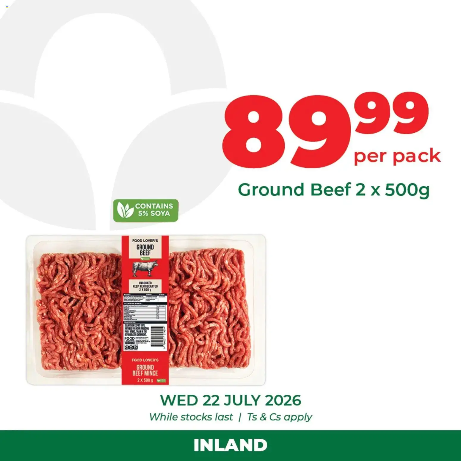 New Food Lover's Market catalogue – valid from 22/07/2026 | Page: 3 | Products: Refrigerator, Beef