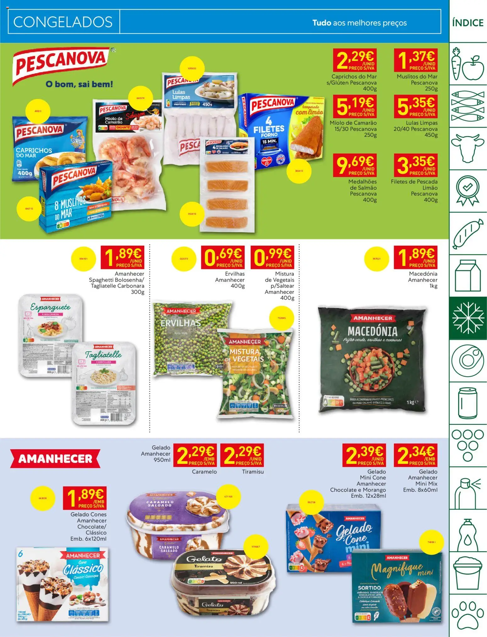 Recheio folheto Madeira │ válido de 09.06.2026 | Página: 17 | Produtos: Lulas, Saladas, Gelado, Chocolate