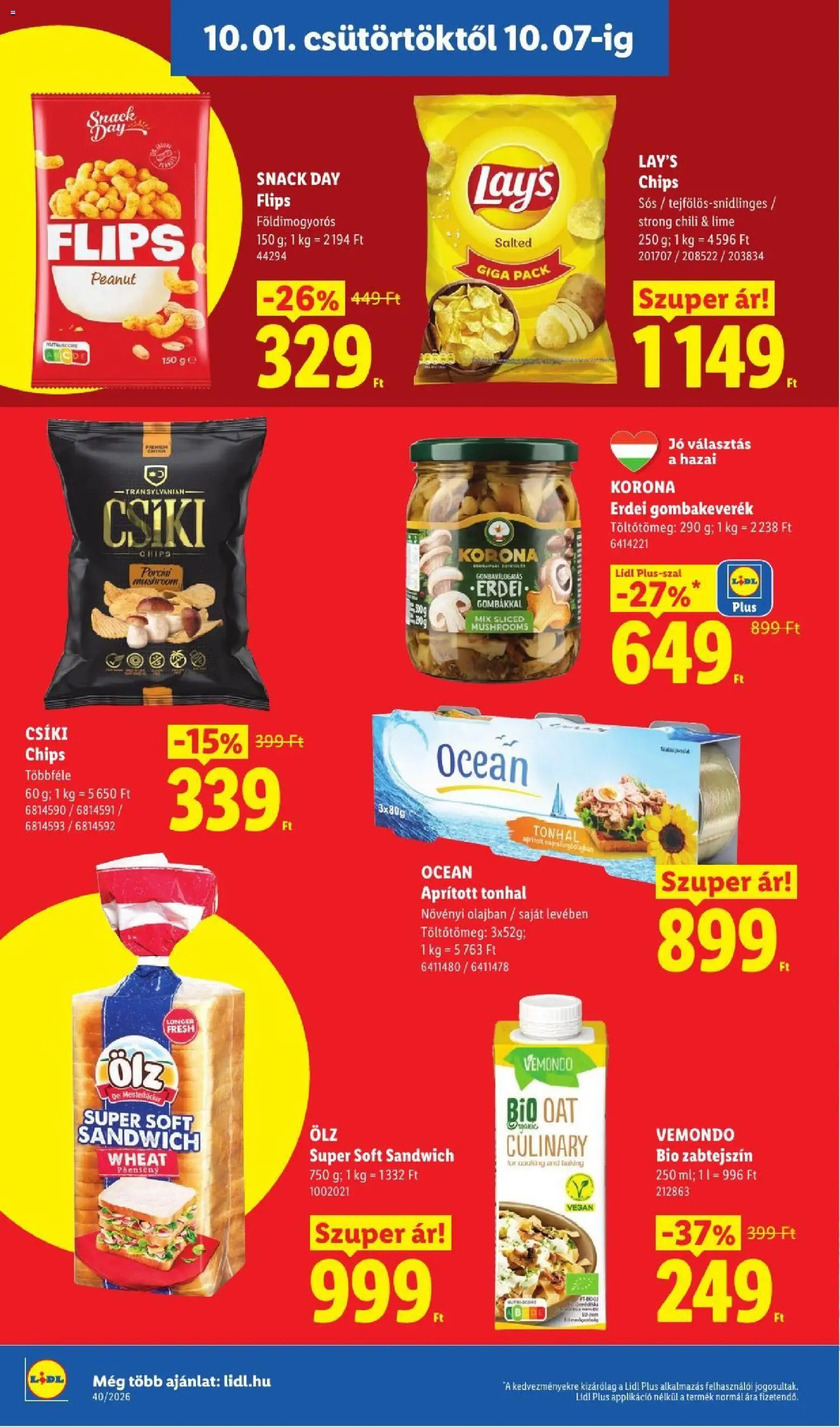 Lidl akciós ujság - amely érvényes a következő dátumtól: 2026.10.01. | Oldal: 14