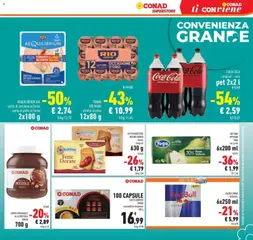 Anteprima del volantino Conad volantino S.Ilario valido a partire dal 12/08/2026 | Pagina: 5 | Prodotti: Caffè, Pollo, Red Bull, Fette biscottate