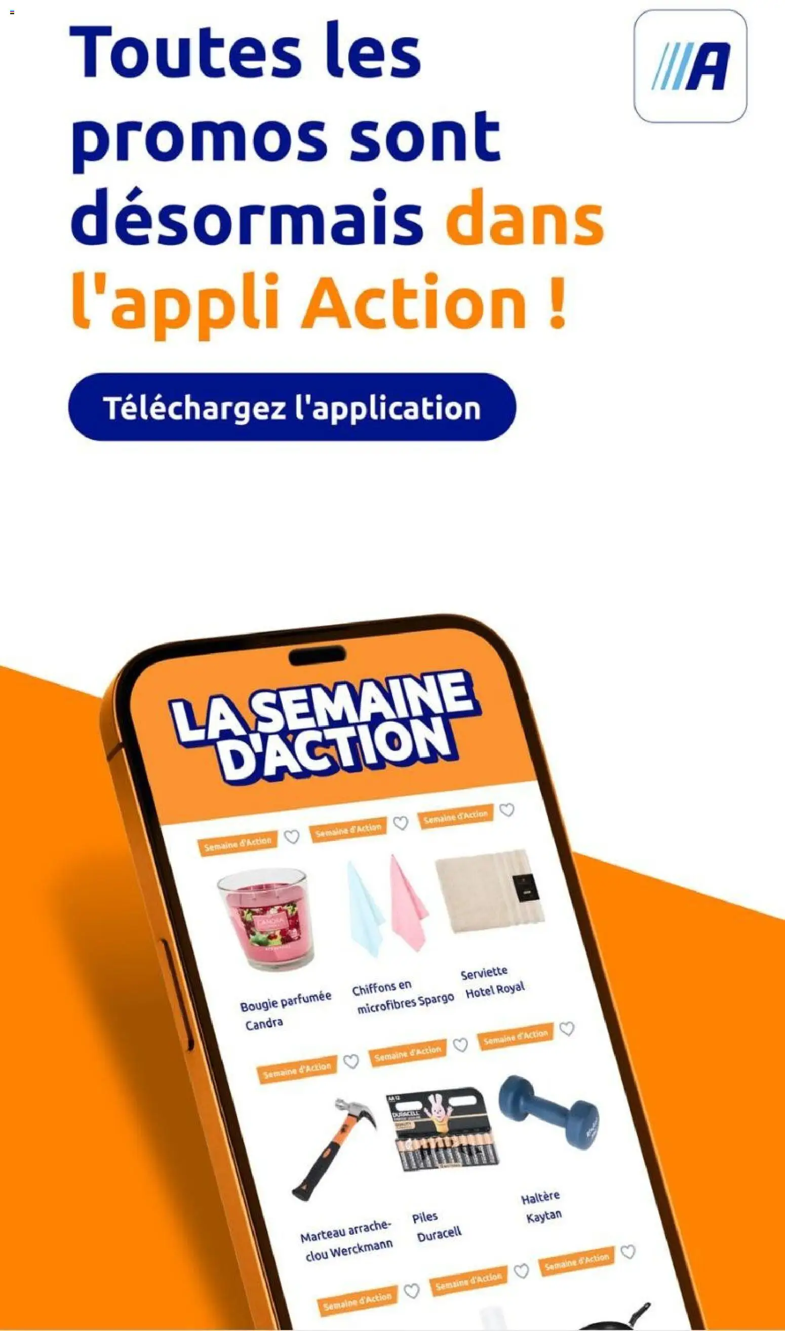 {H1} | Page: 40 | Produits: Chiffons, Marteau, Bougie parfumee, Piles