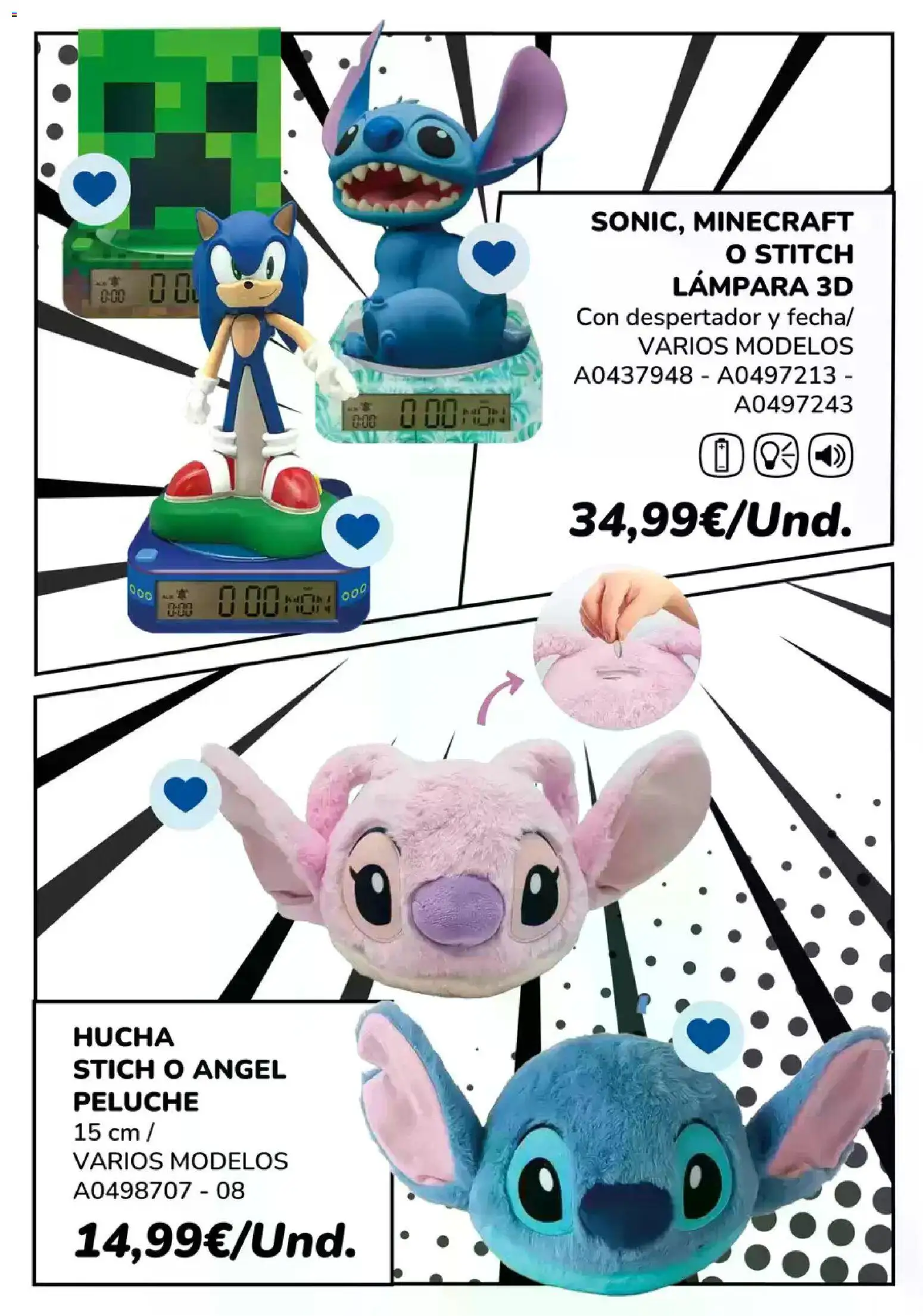Juguettos Fan zone │ válido desde el 05/10/2026 | Página: 54 | Productos: Despertador, Lámpara