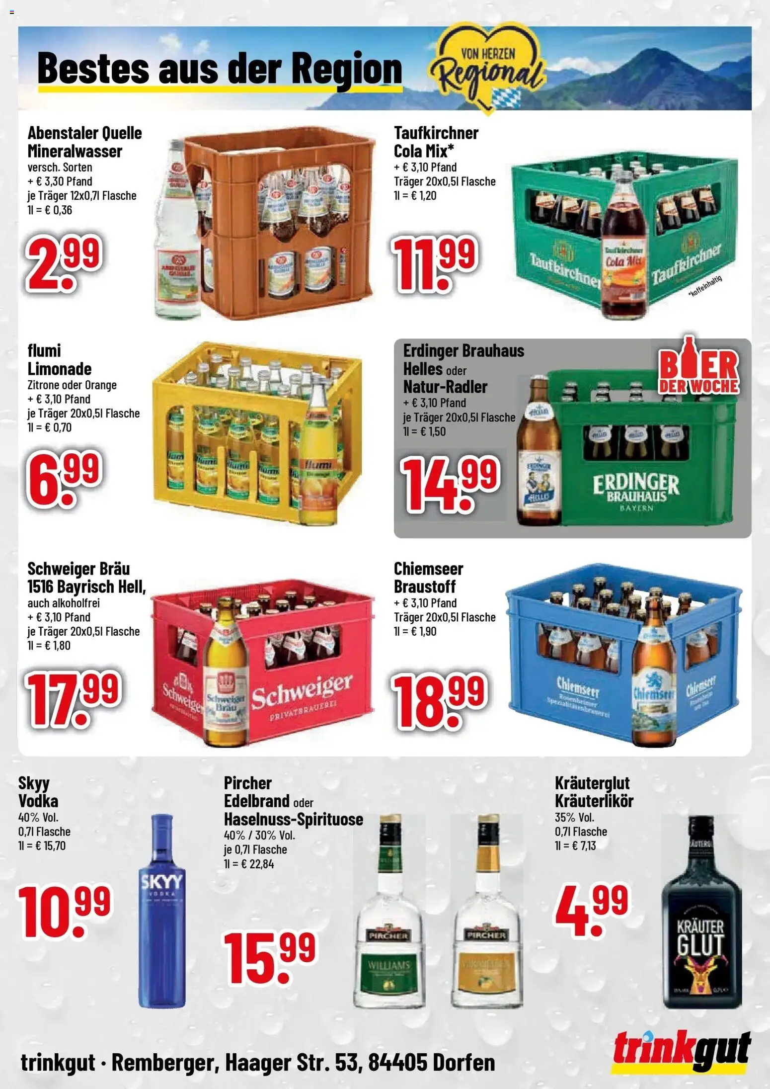 Trinkgut Prospekt Dorfen (ab 12.10.2026) » Angebote online | Seite: 4 | Produkte: Bier, Limonade, Mineralwasser, Zitrone