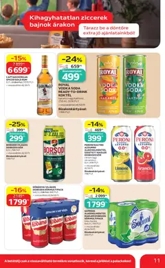 SOPRONI ALKOHOLMENTES RADLER DOBOZOS SÖRMULTIPACK, lime-menta, 6x0,5 l, 700 Ft/l + visszaváltási díj 6x50 Ft - amely érvényes a következő dátumtól: 2026.07.16. | Oldal: 11 | Termékek: Radler, Rum, Captain morgan, Dobozos sör