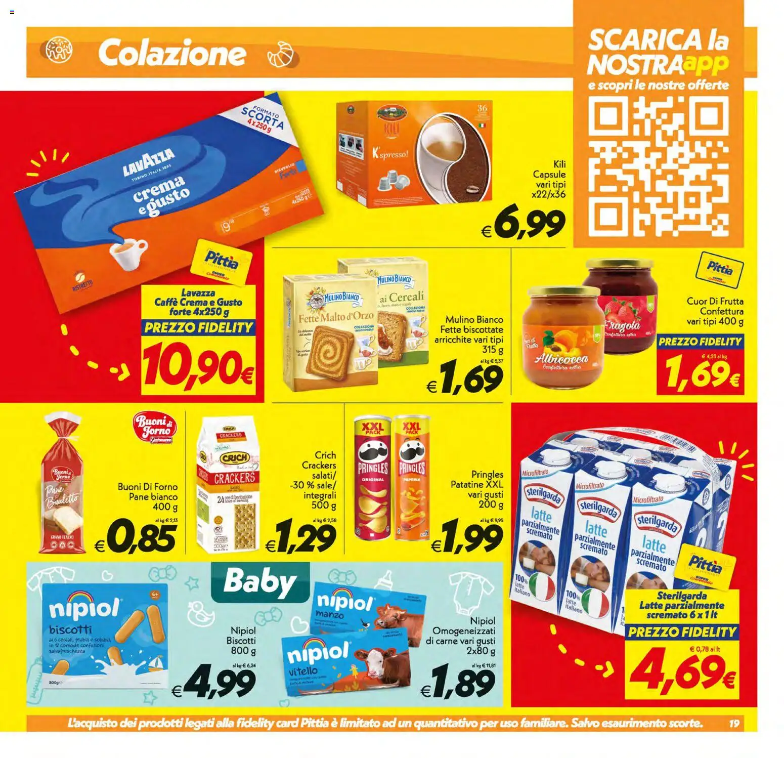 Volantino SuperConveniente del 19/06/2026 | Pagina: 19 | Prodotti: Caffè, Vitello, Forno, Fette biscottate