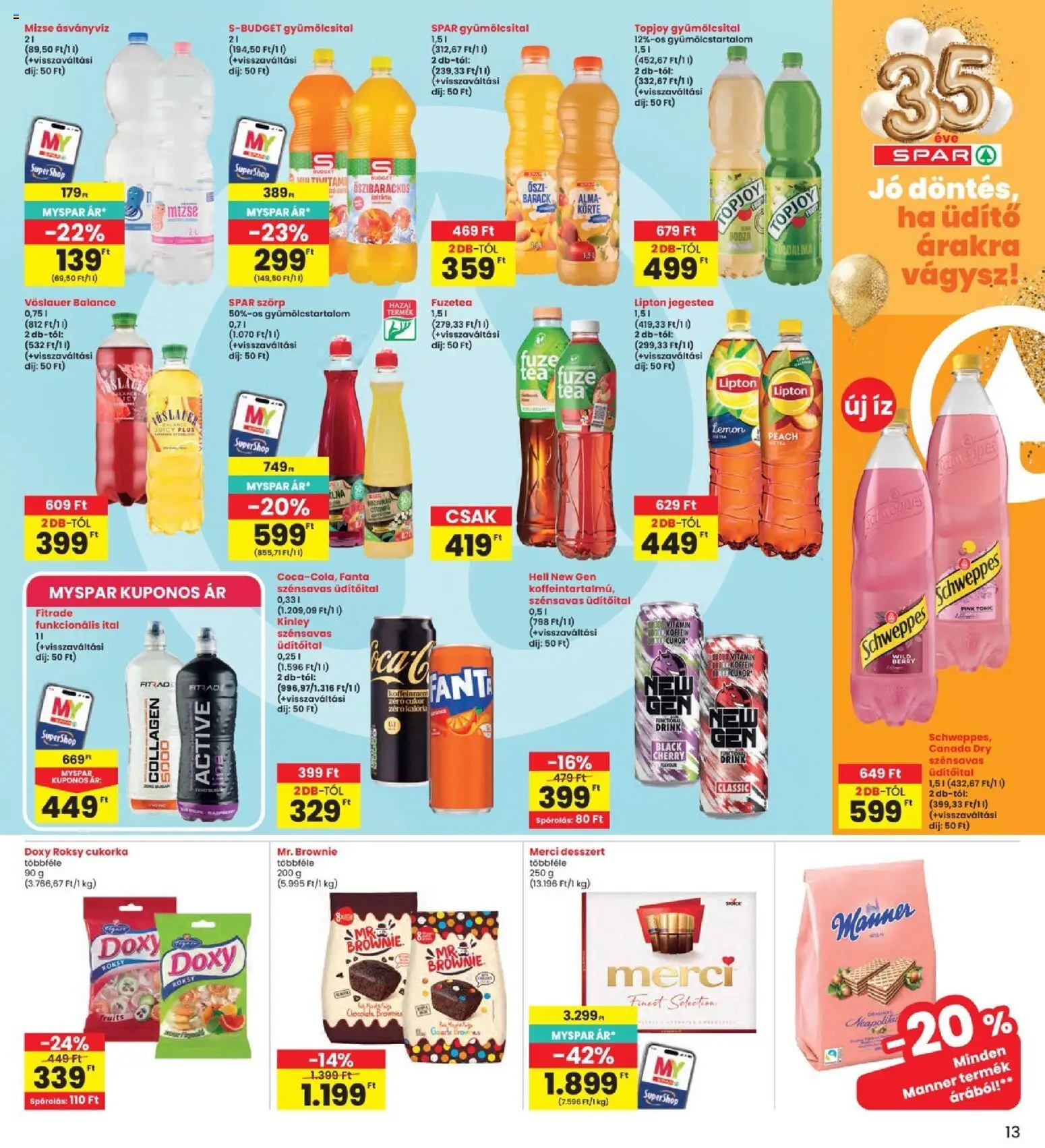 Interspar akciós ujság - amely érvényes a következő dátumtól: 14.05.2026 | Oldal: 13