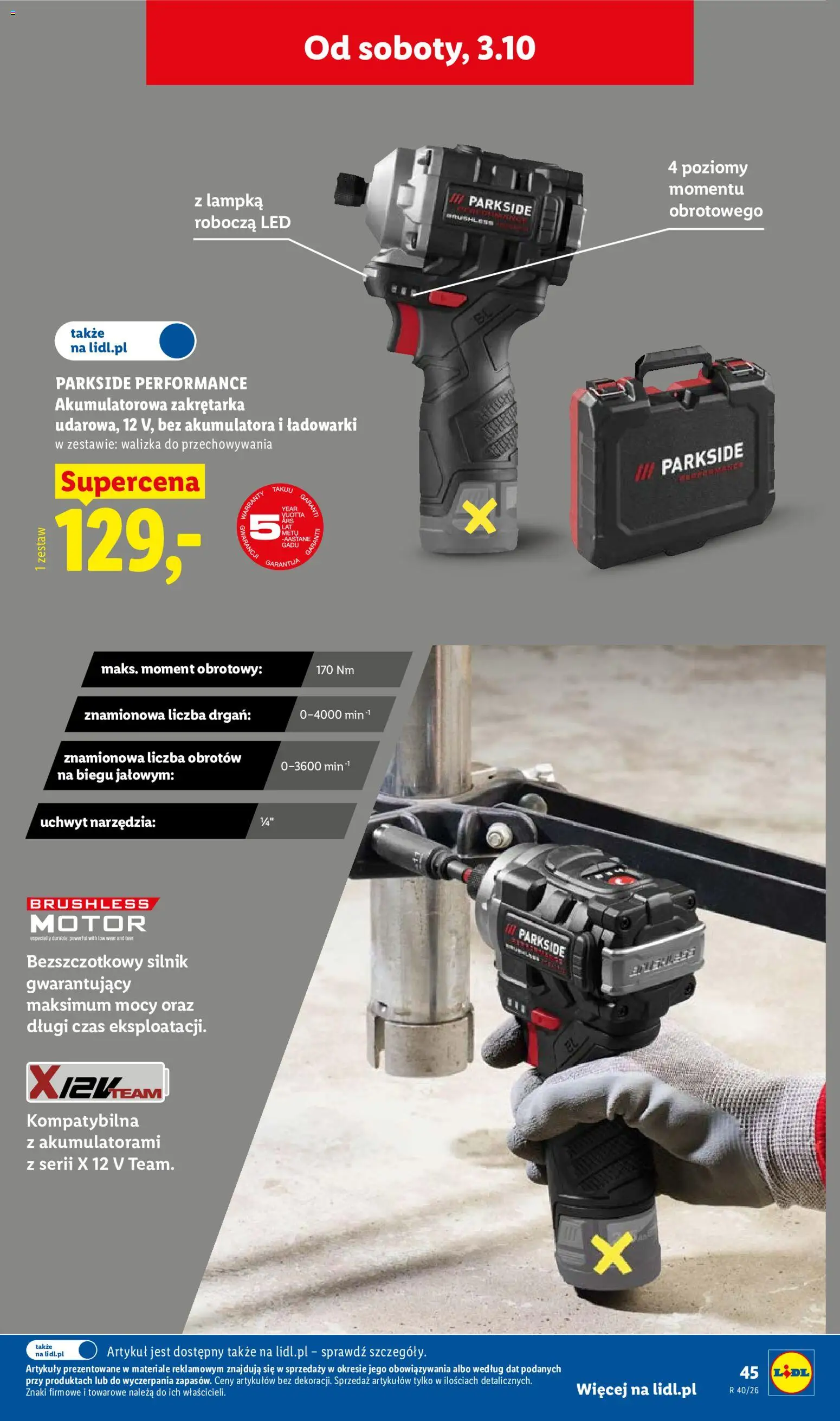 Lidl Polsko katalog od 28.09.2026 | Strana: 53 | Produkty: Parkside, LED