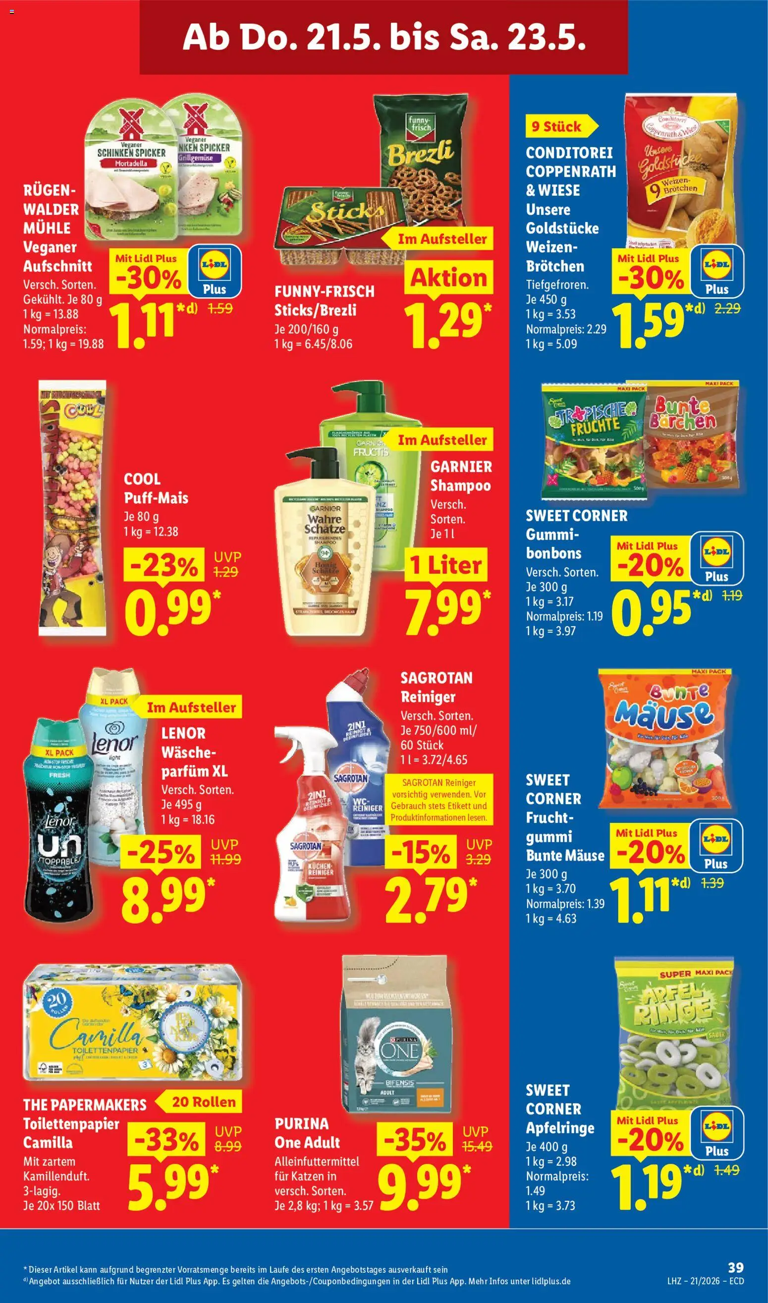 Lidl Prospekt – gültig ab 18.05.2026 | Seite: 67 | Produkte: Mühle, Parfüm, Schinken, Toilettenpapier